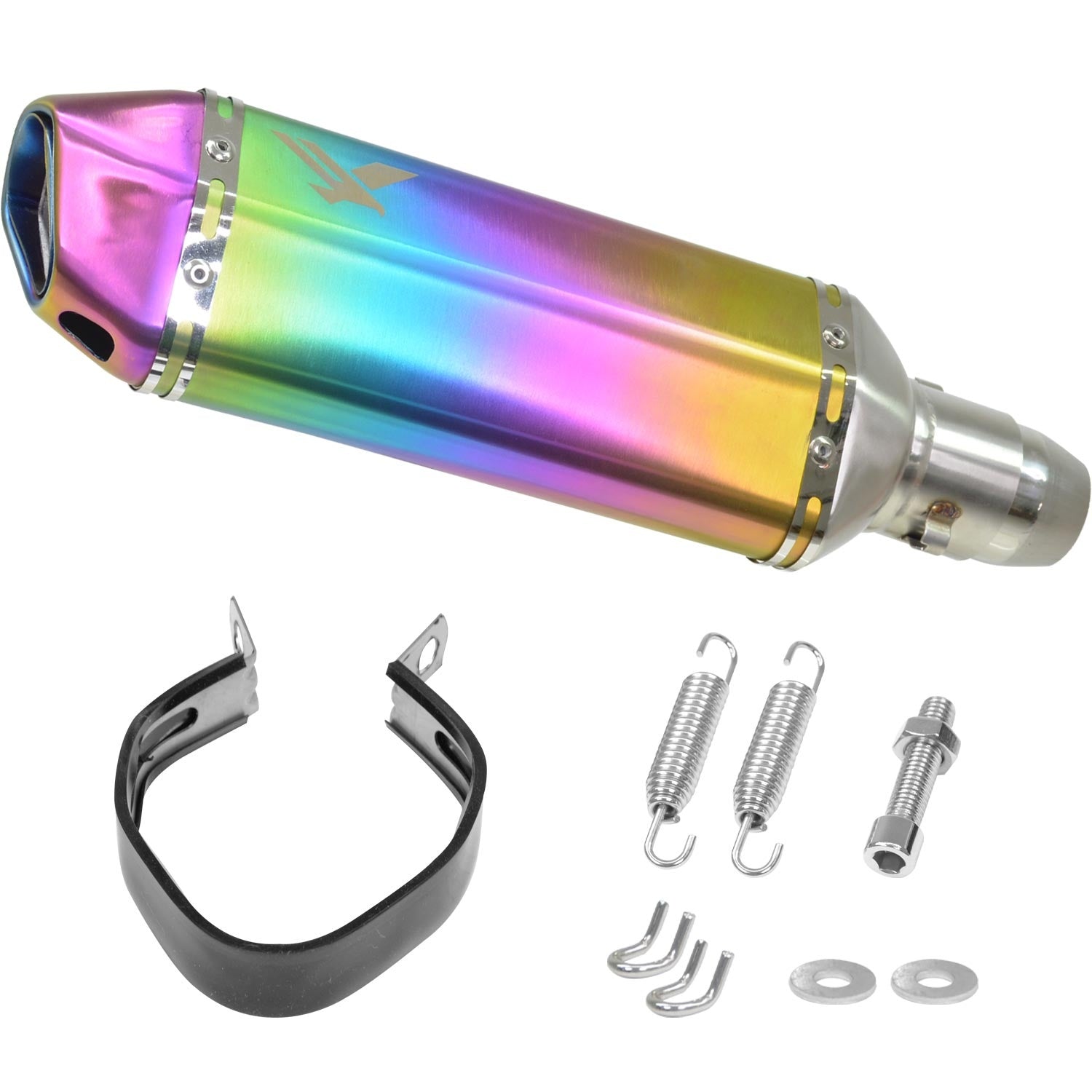 Escape Moto Acero Deportivo Tornasol Universal Silenciador