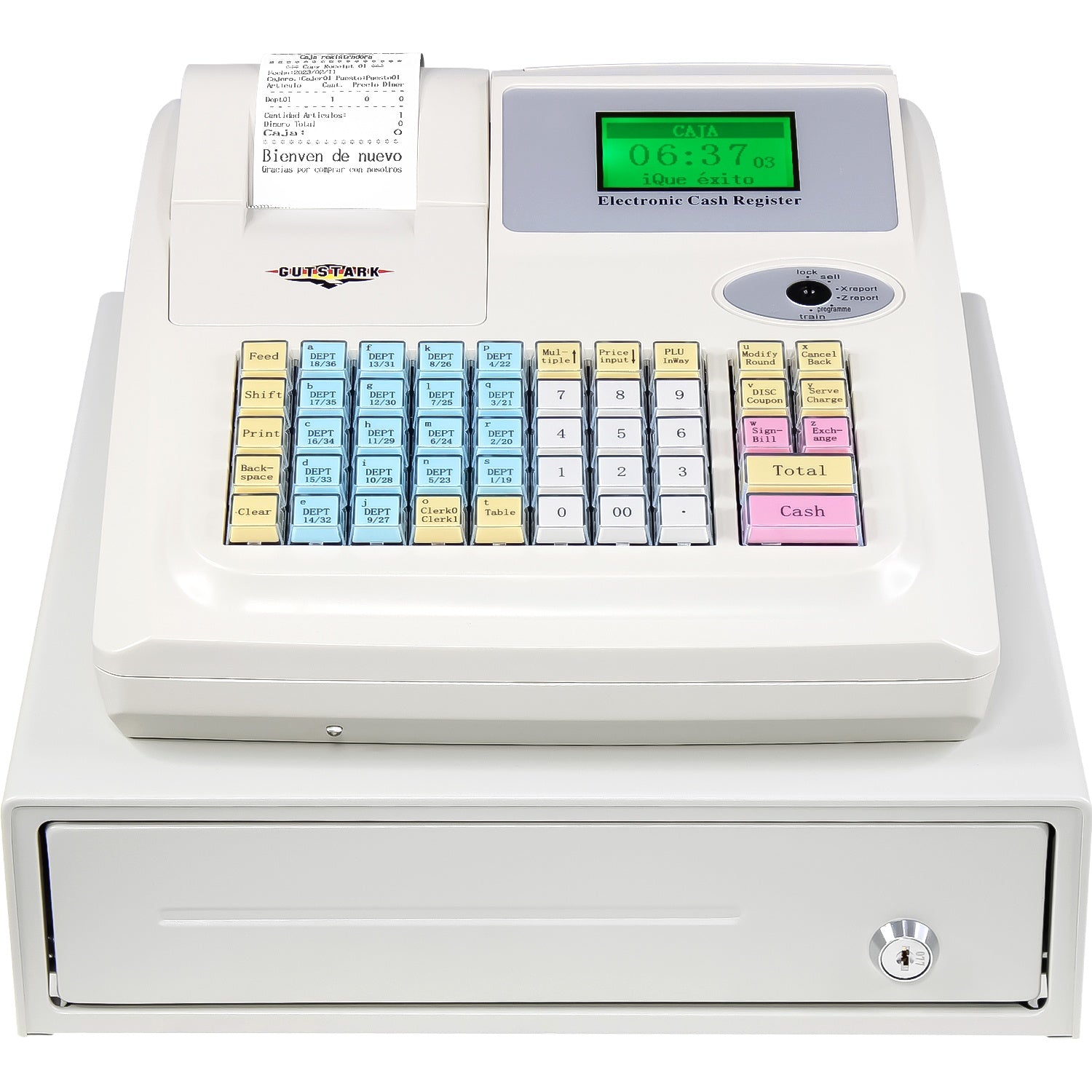 Caja Registradora Con Cerradura Ticket 4 Denominaciones