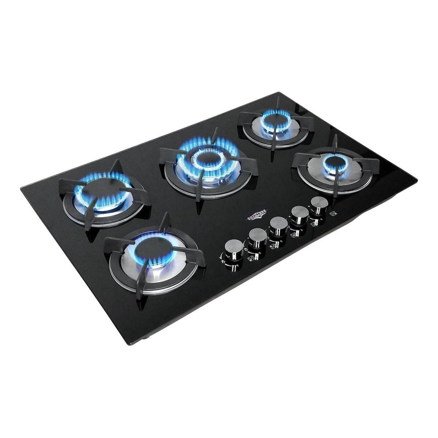 Combo Campana Extractor Silencioso Plegable + Parrilla Cristal 5 Quemadores