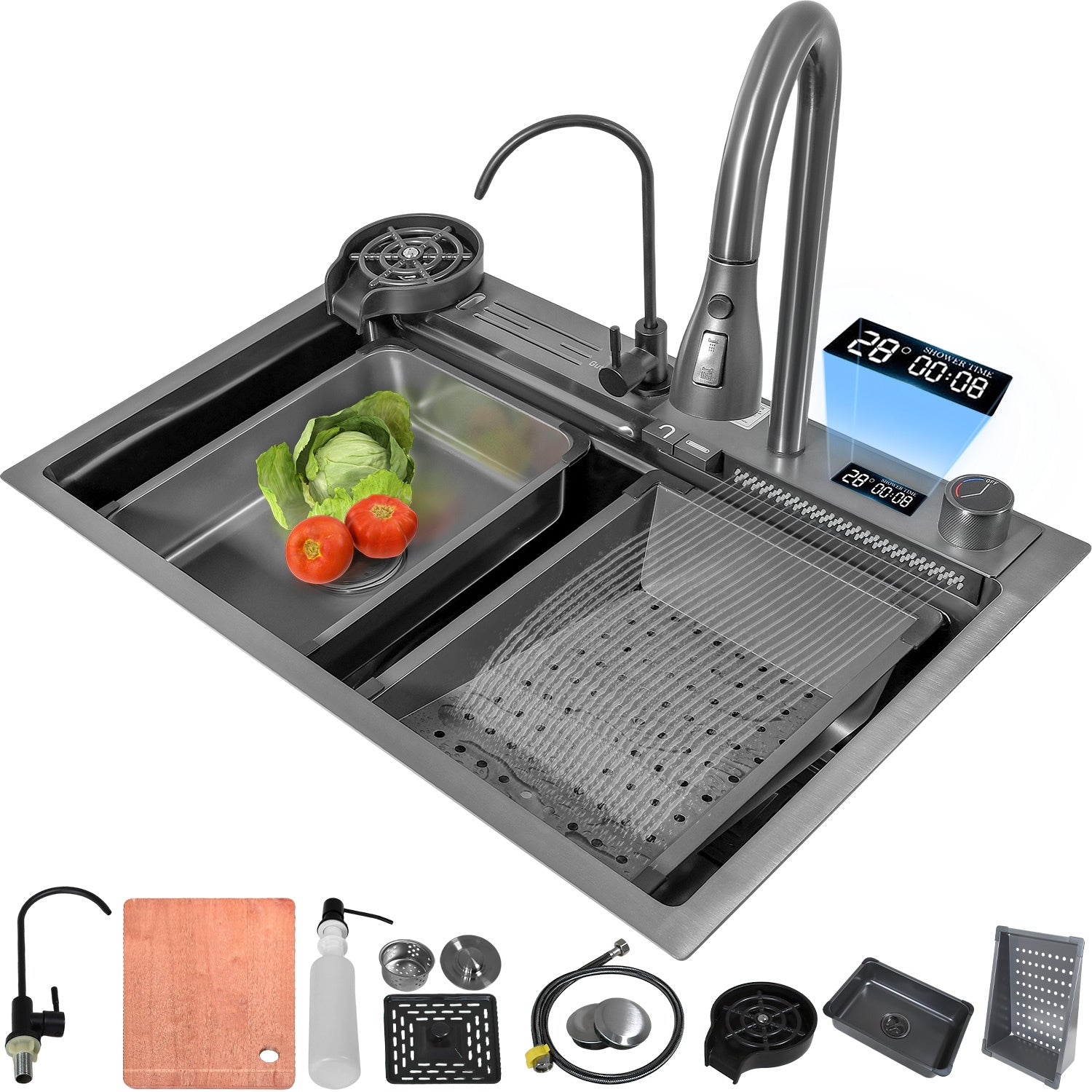 Tarja Fregadero Cocina Accesorios Premium 68x44.5x24.5cm