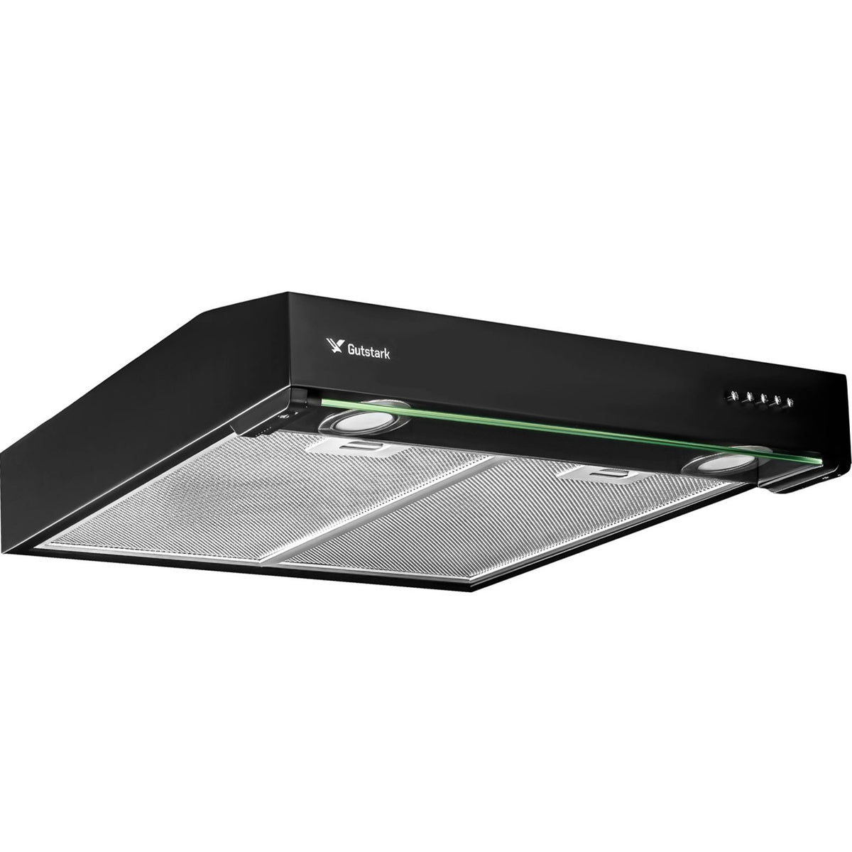 Campana Extractora Negra Cocina 60 Cm Gabinete Acero Inox