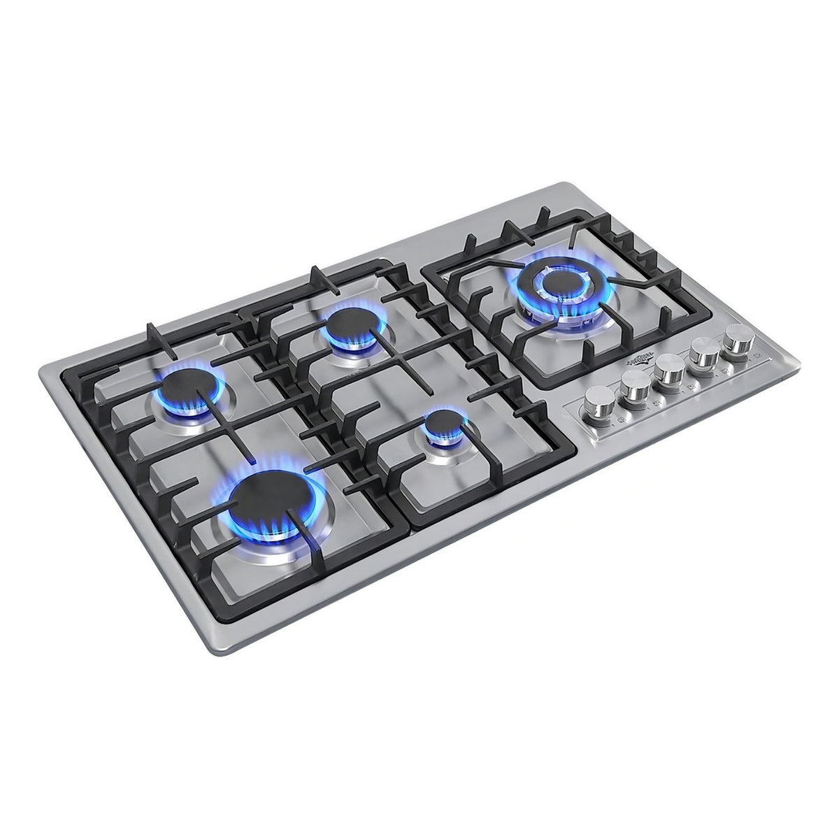 Parrilla de Gas Empotrable Acero Inoxidable 5 Quemadores Premium