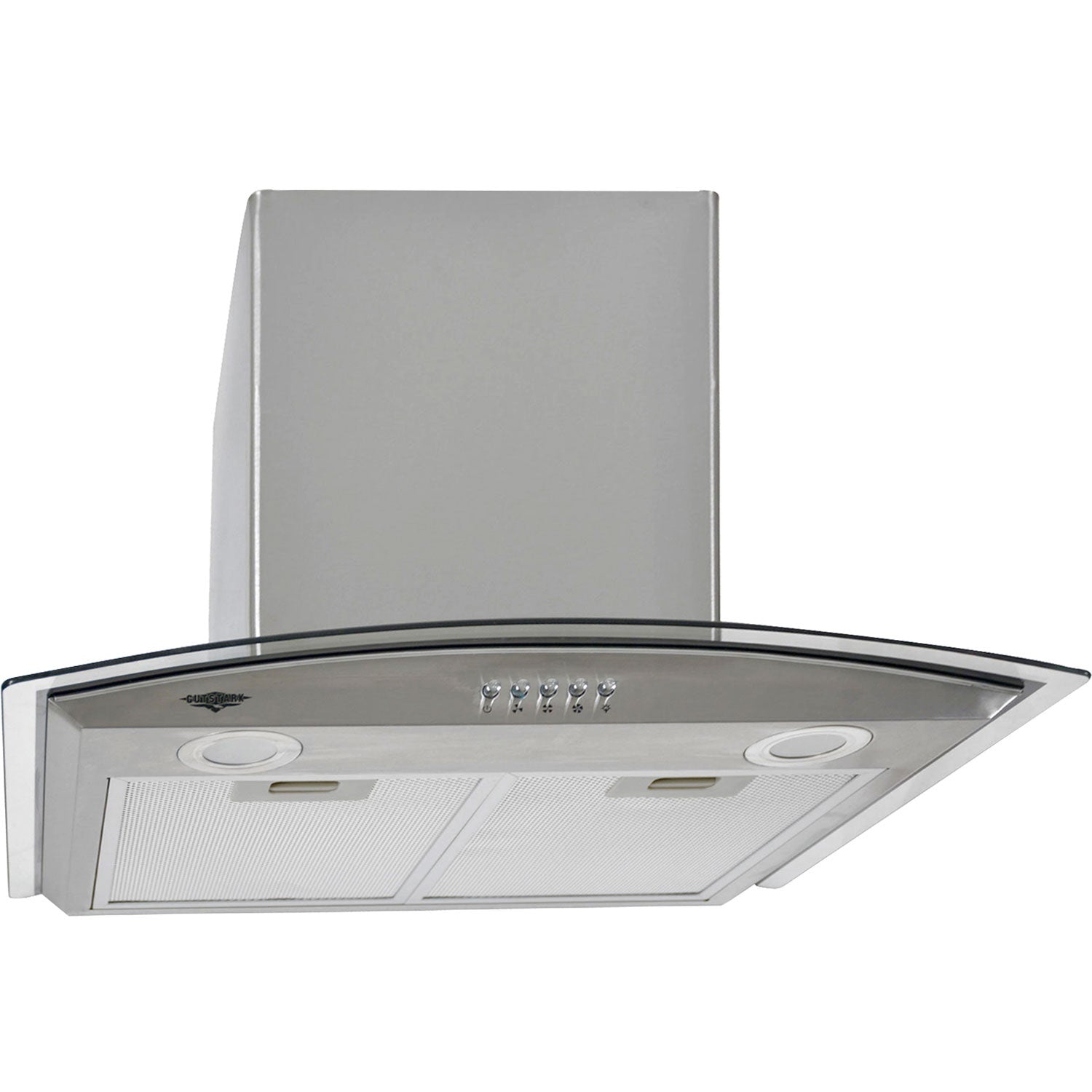 Campana Extractora 600mm Cocina Cristal Templado Acero Inox