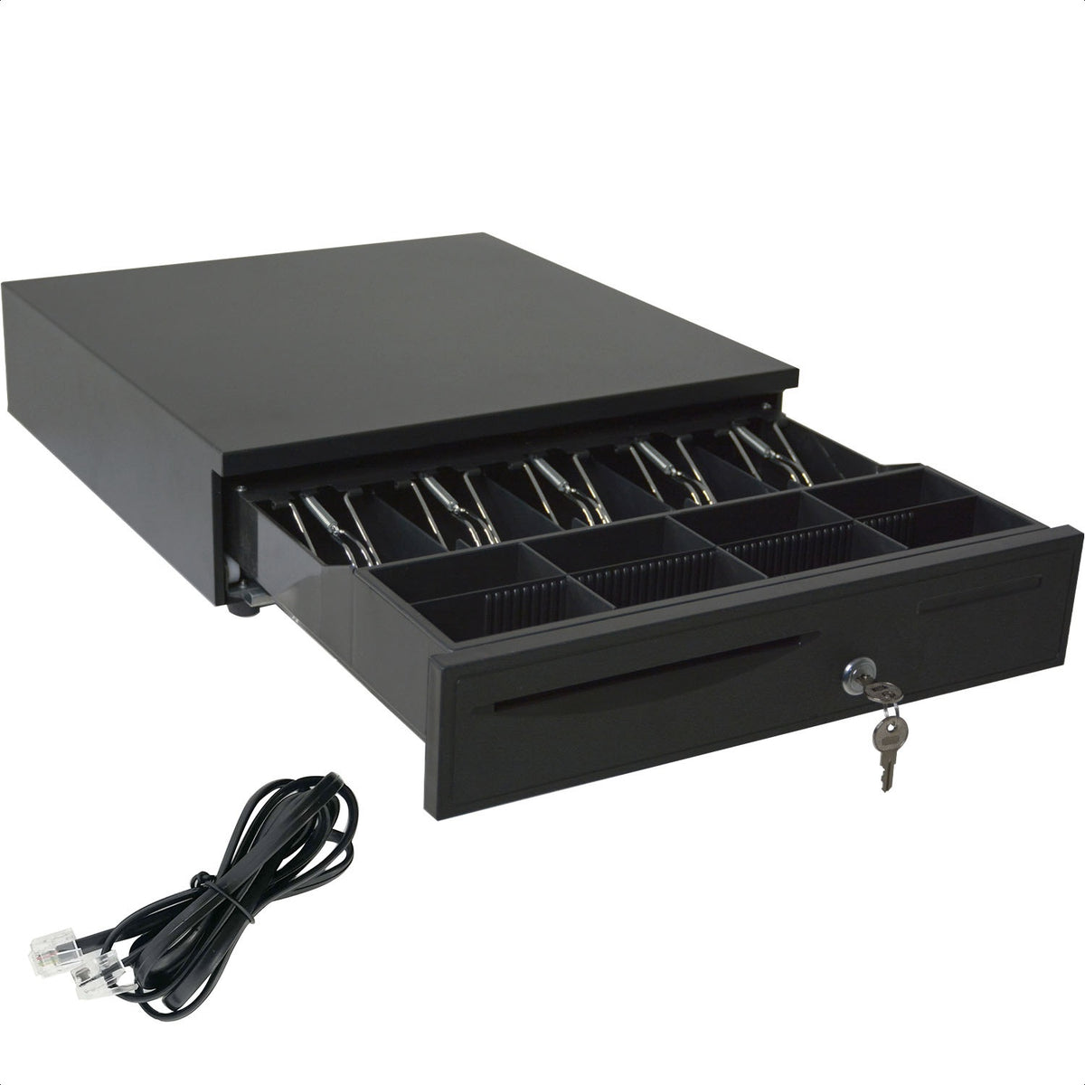 Cajon Dinero Metalico Caja Automatica Punto De Venta Rj11