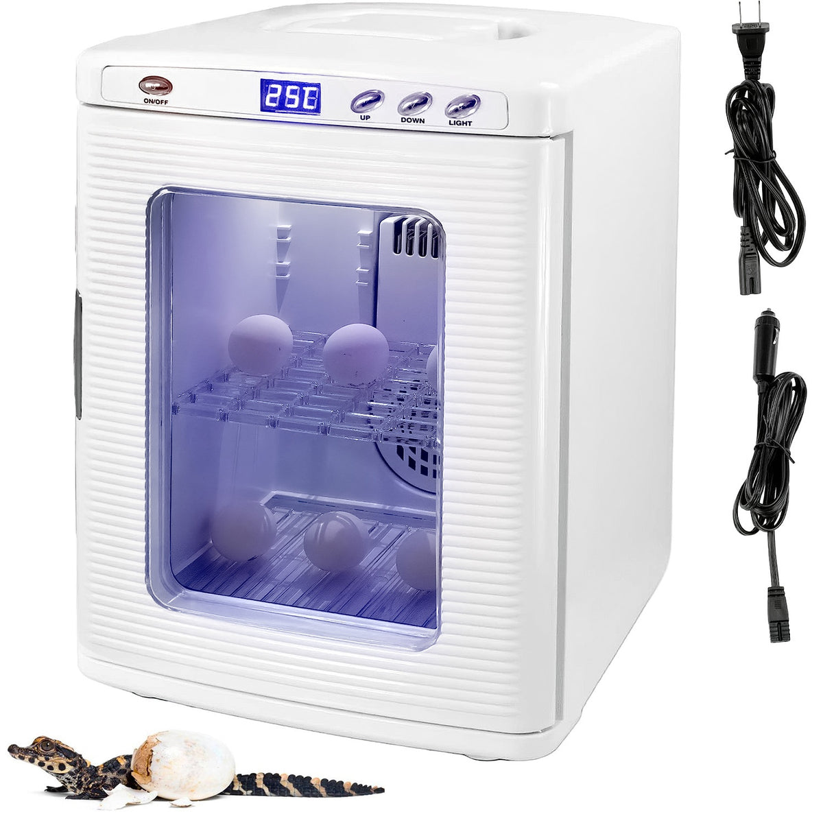 Incubadora Huevos Reptiles 5 A 60° C Corriente Ac Dc