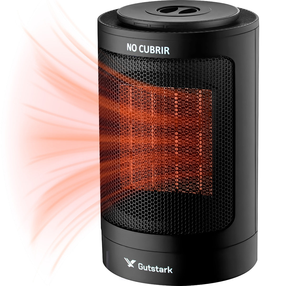 Mini Calefactor 2 en 1 Electrico Ventilador Portatil 1500w Negro