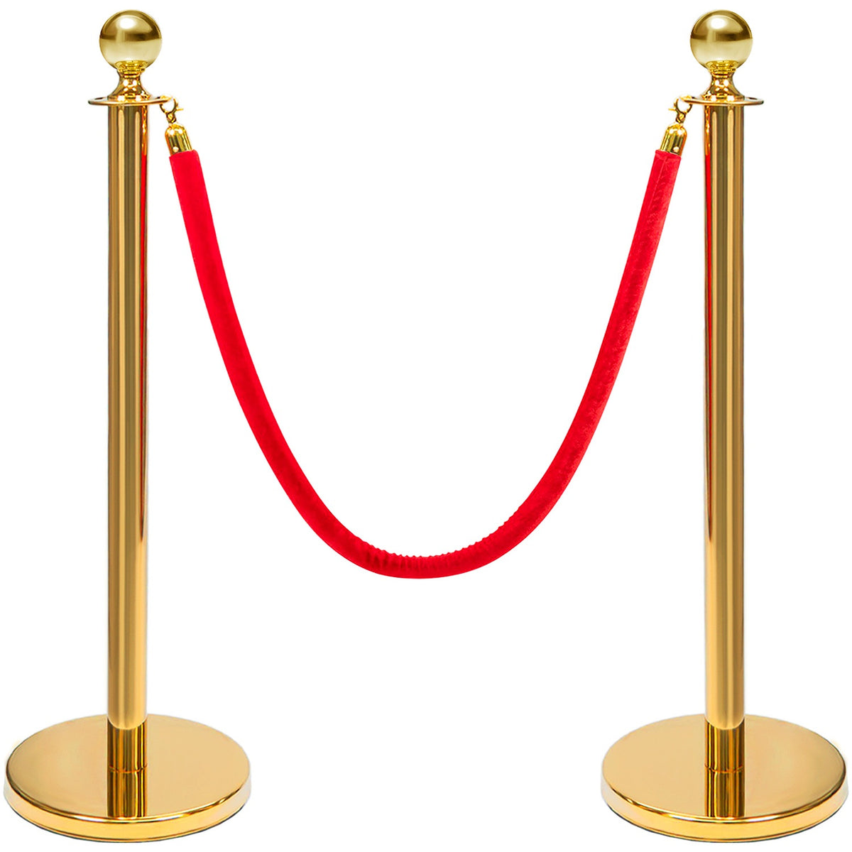 4 Postes Delimitadores Unifila Separador Con Cuerdas 1.5m