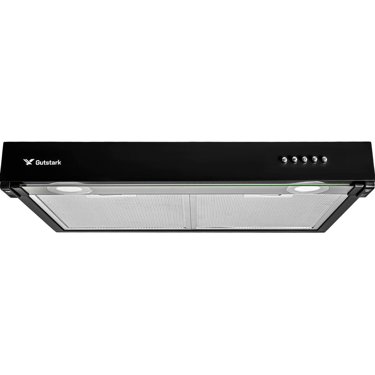 Campana Extractora Negra Cocina 60 Cm Gabinete Acero Inox