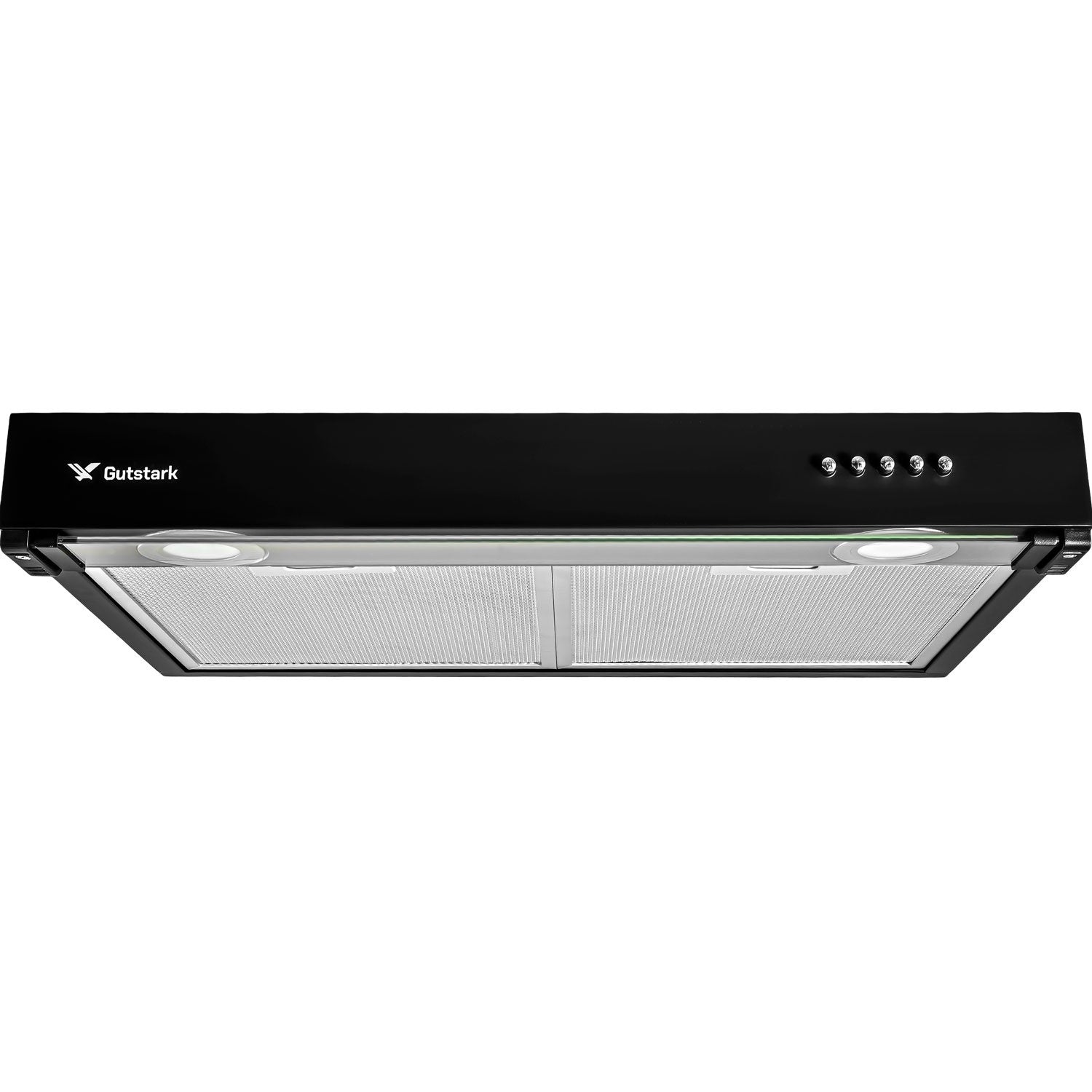 Campana Extractora Negra Cocina 60 Cm Gabinete Acero Inox