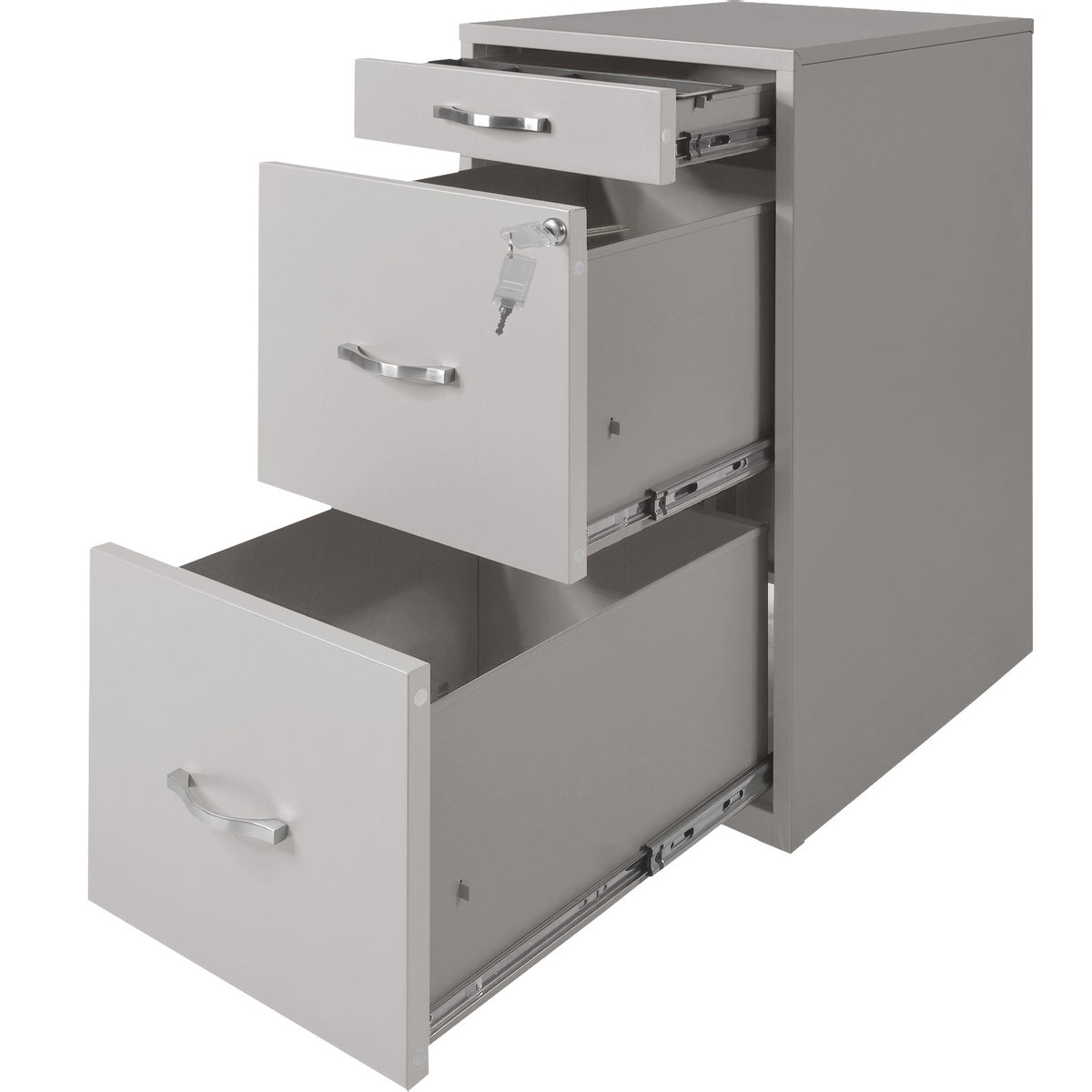 Archivero Metalico 2 Gabinetes + 1 Cajon Papelero Oficina