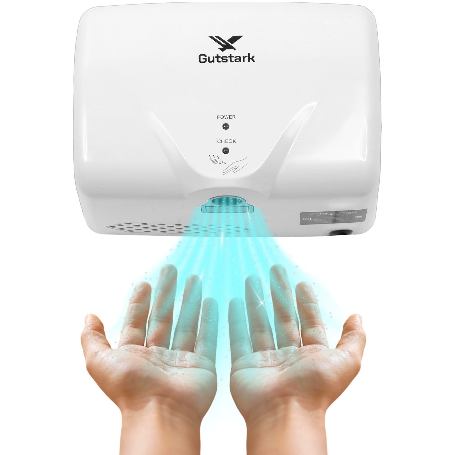Secador Manos Automatico Alto Rendimiento Bajo Consumo