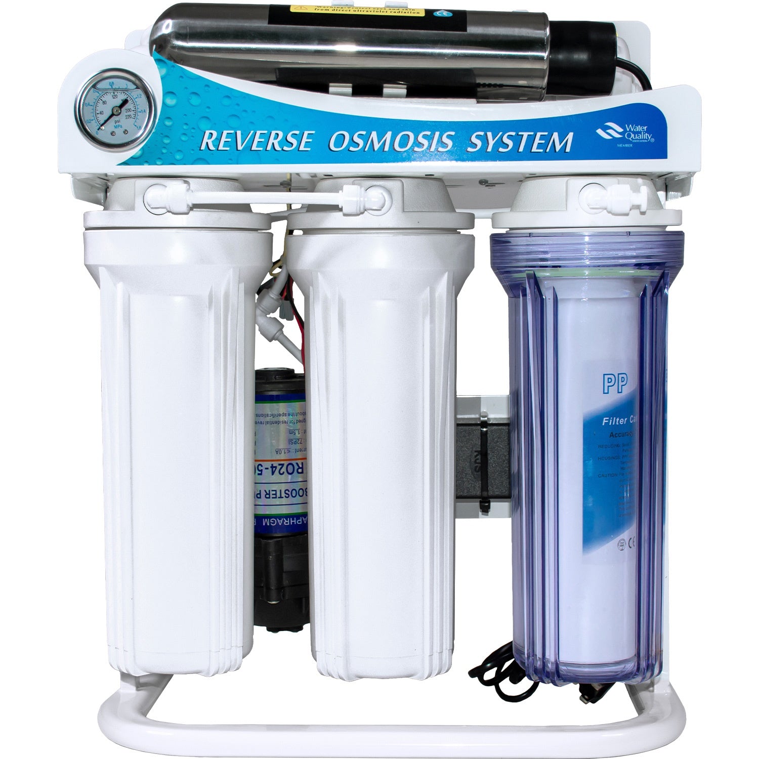 Equipo Purificador Osmosis Inversa 6 Etapas 75gpd Lampara Uv