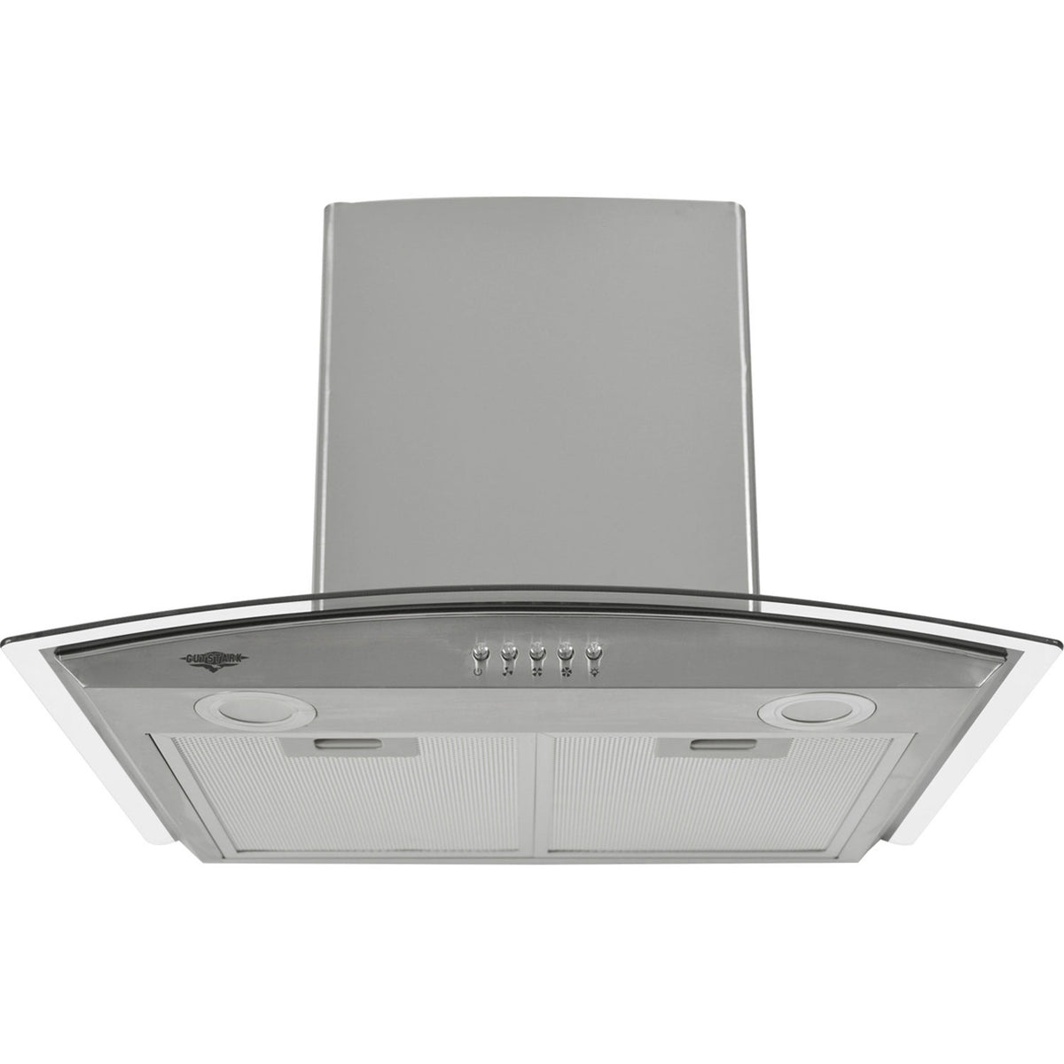 Campana Extractora 600mm Cocina Cristal Templado Acero Inox
