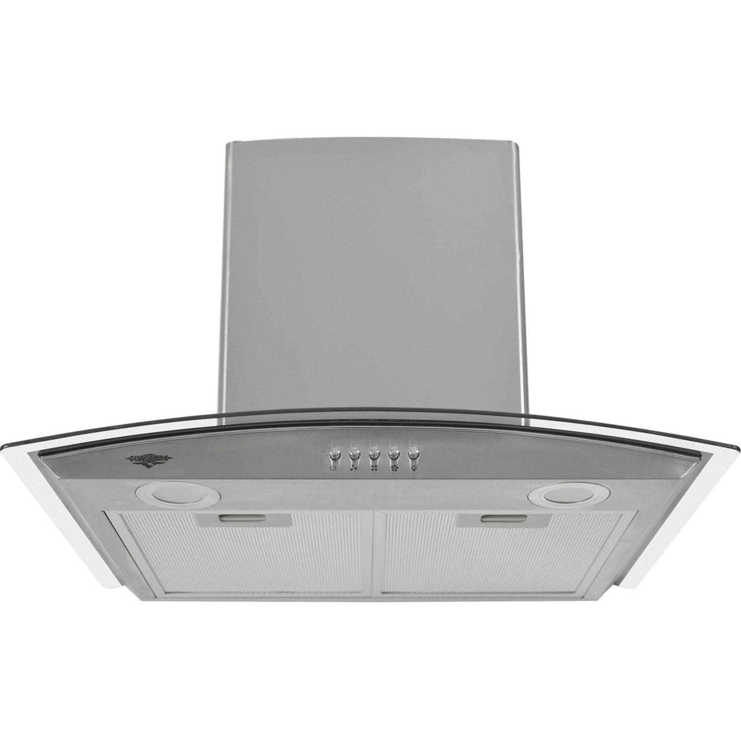 Campana Extractora 600mm Cocina Cristal Templado Acero Inox