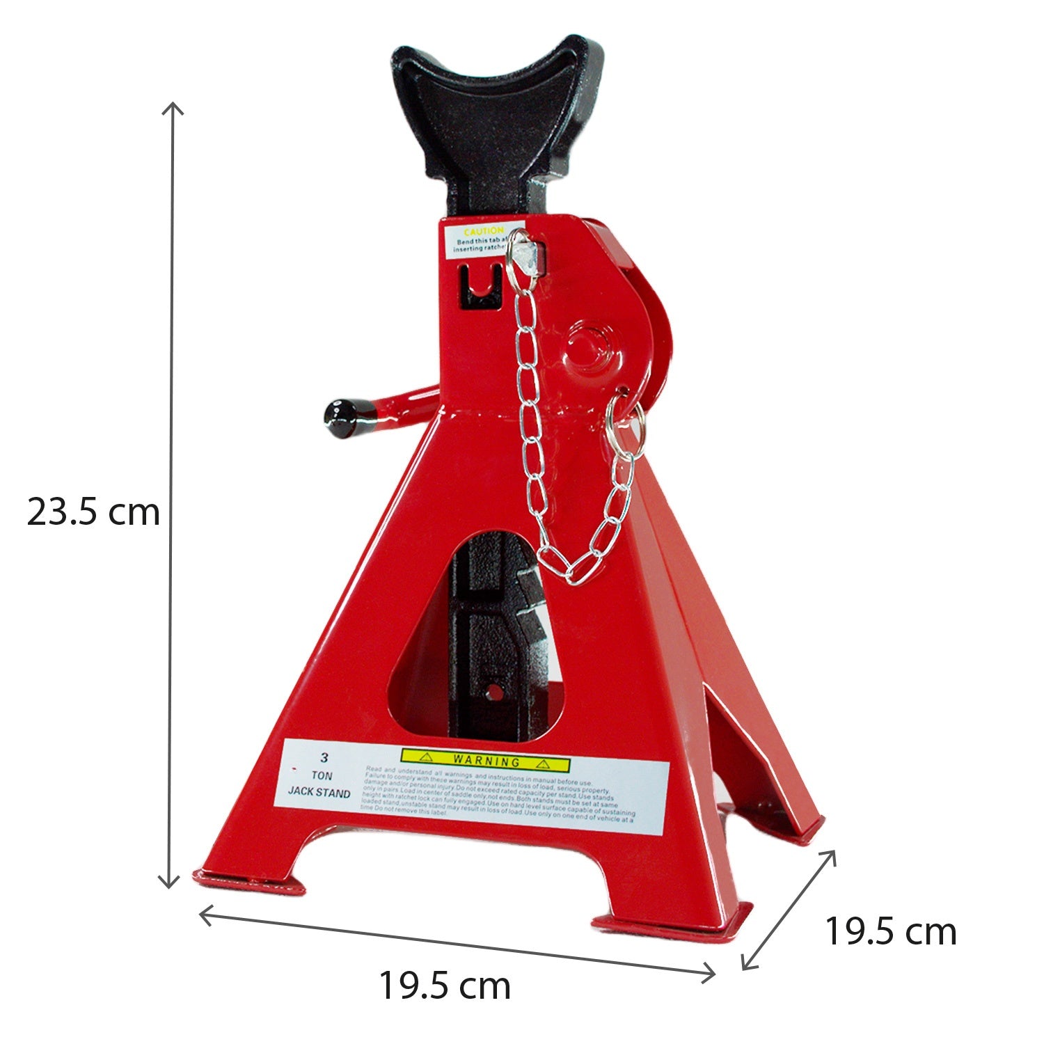 Torre Auto 2 Piezas 3 Toneladas Doble Seguro Altura 31-42cm