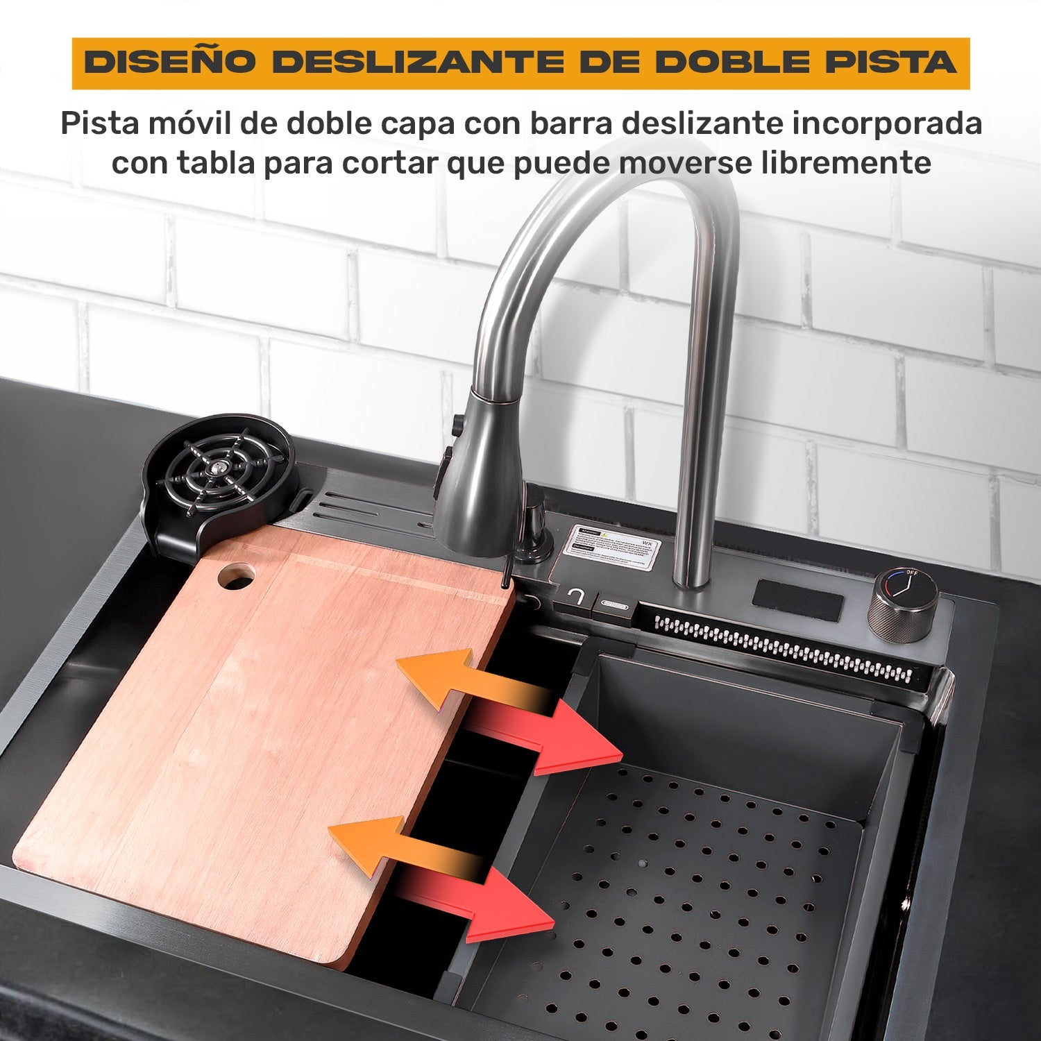 Tarja Fregadero Cocina Accesorios Premium 68x44.5x24.5cm