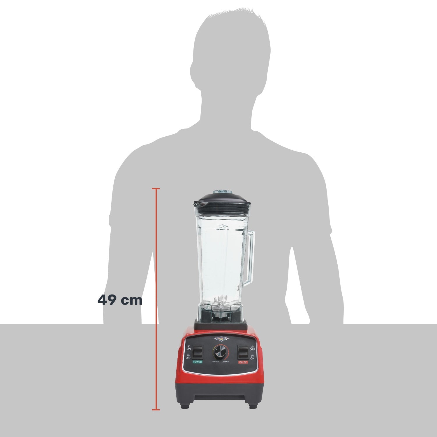 Licuadora Profesional 1500w 2.2l Blender Industrial 6 Aspas