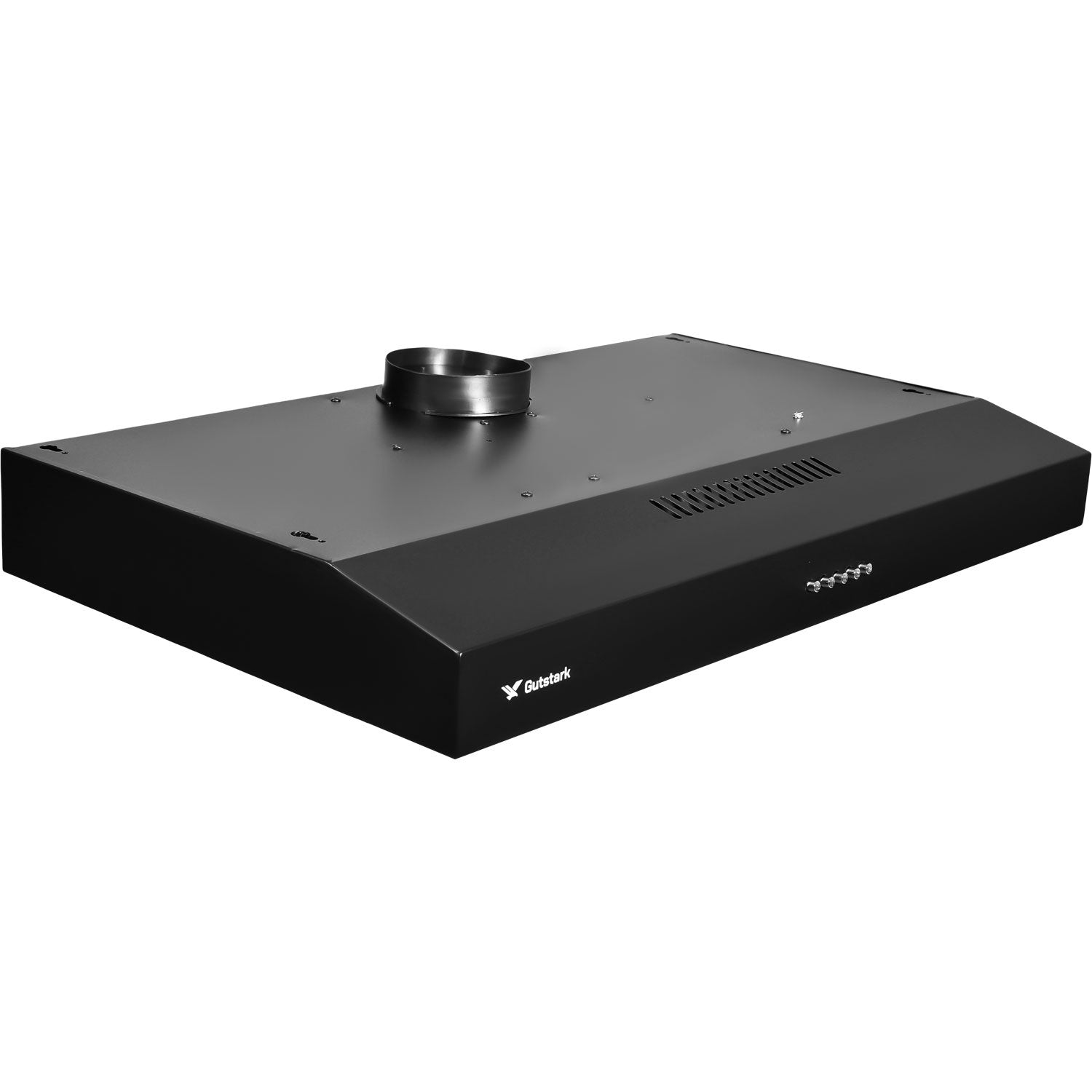 Campana Extractora Negra Cocina 76 Cm Gabinete Acero Inox