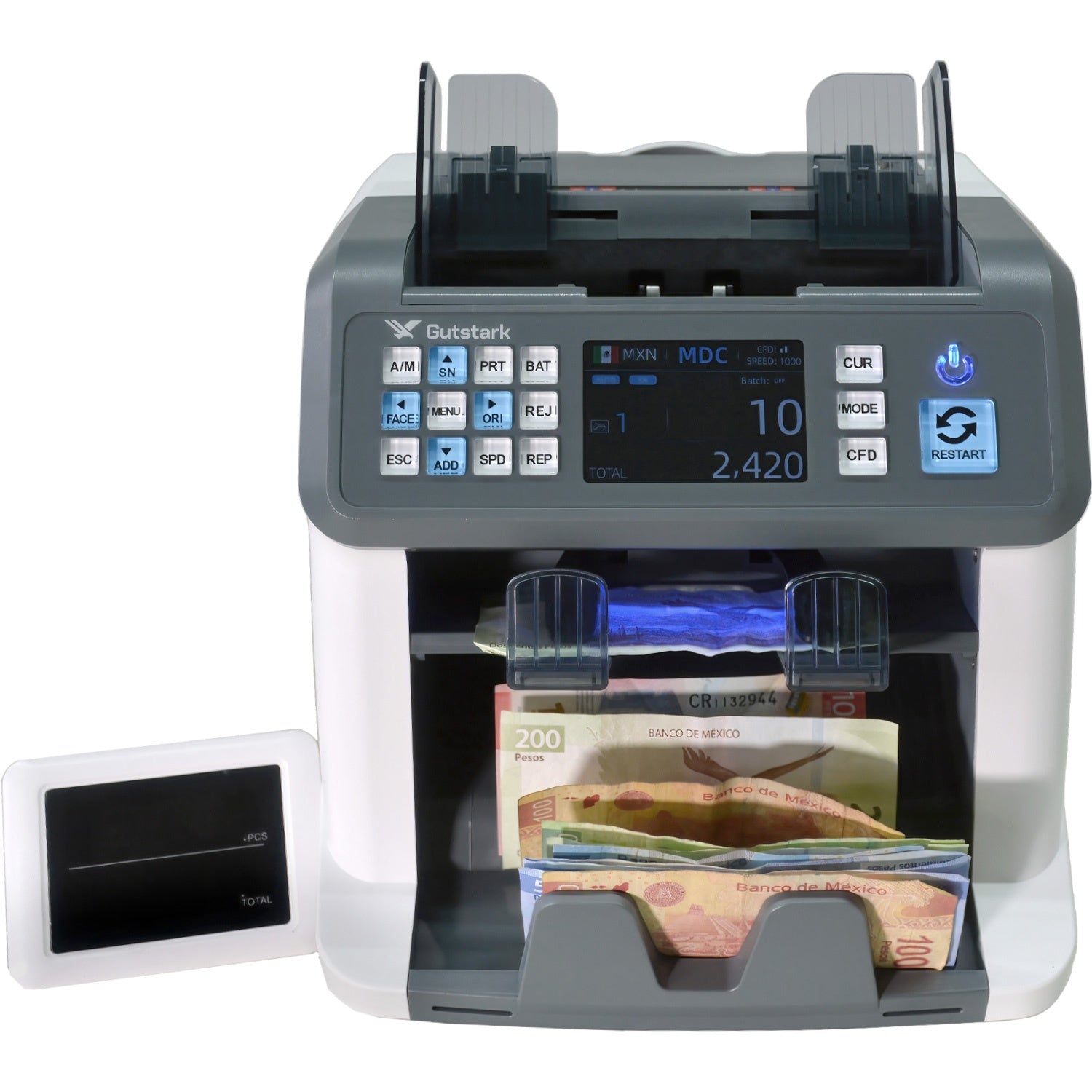 Contadora Bancaria 500 Billetes 1200 Pz X Minuto Multidivisa