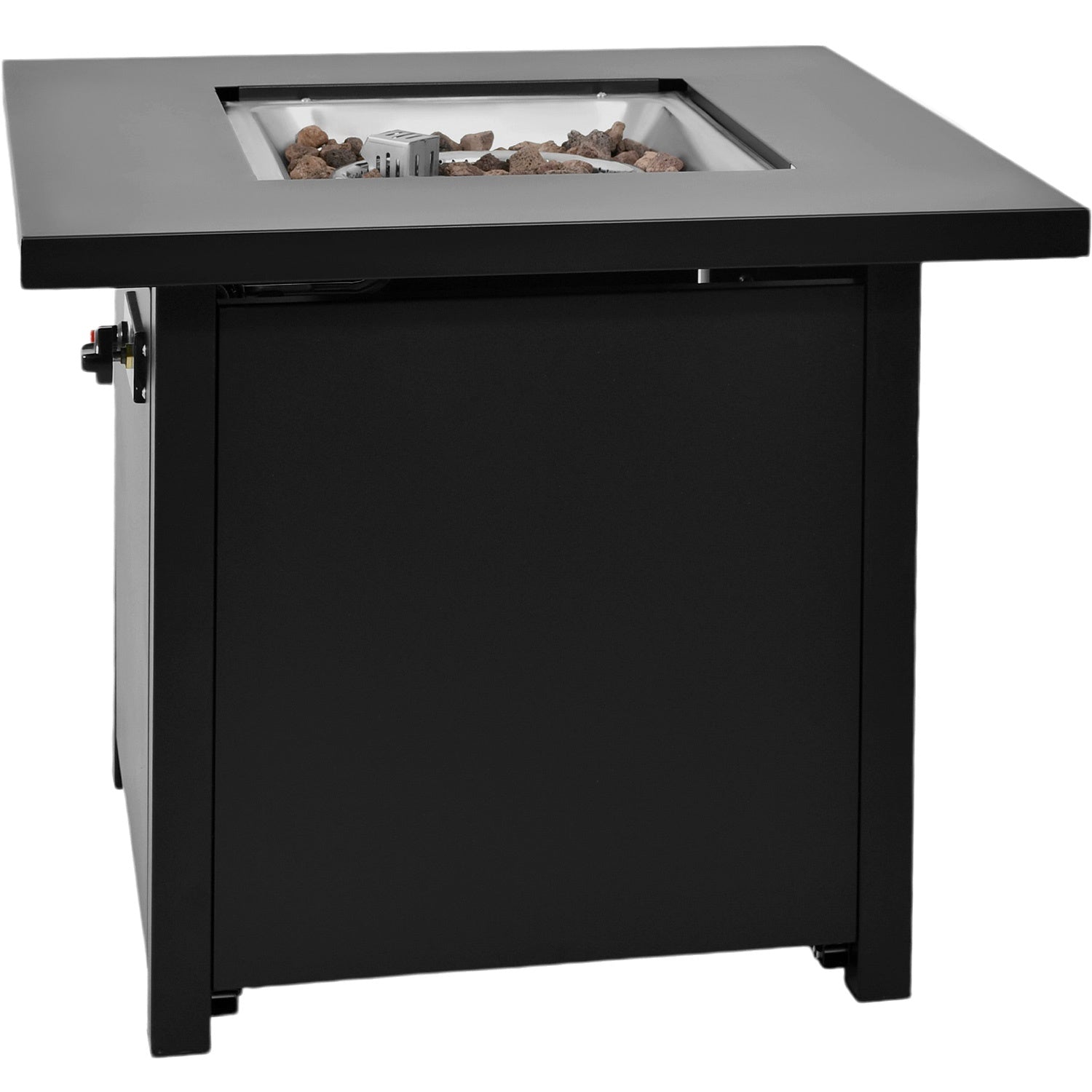 Hoguera Fogata Mesa Calentador Gas Propano 71x71 C/ Cristal