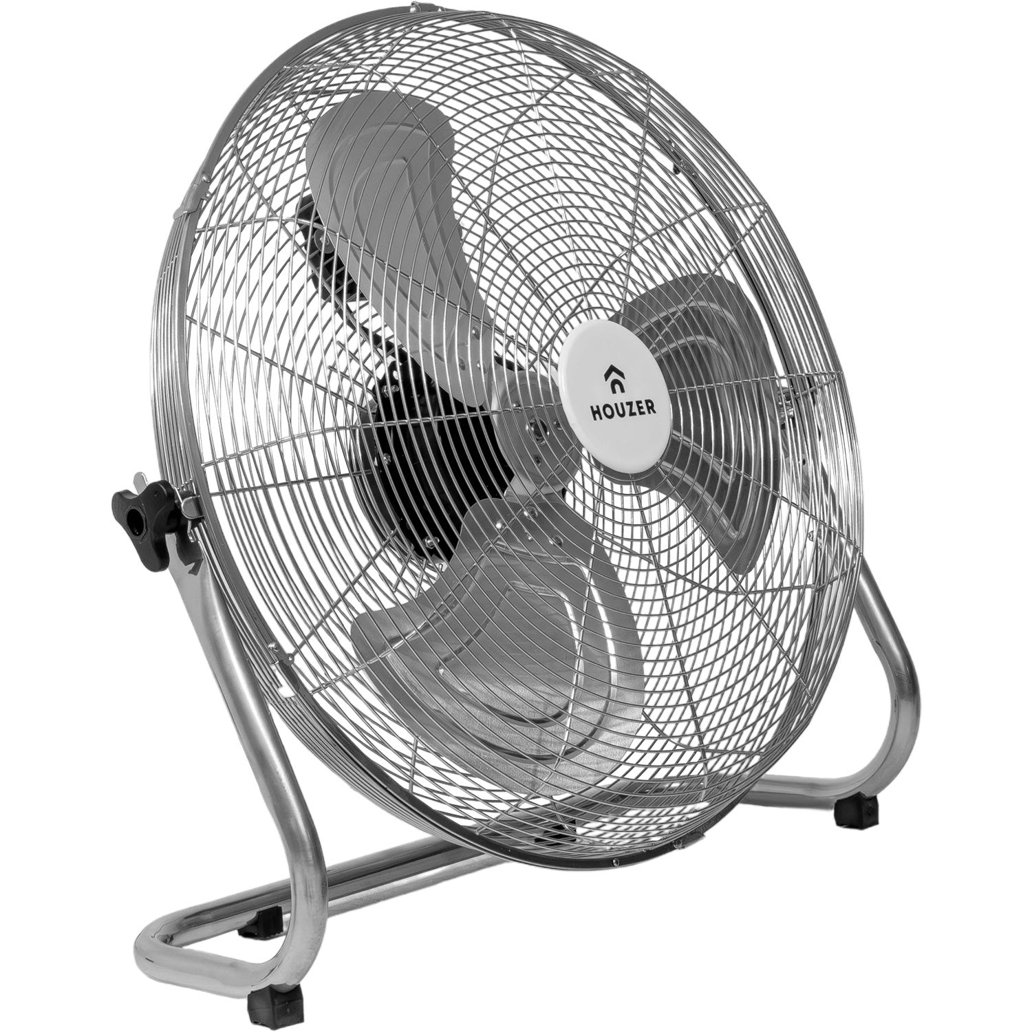 Ventilador De Piso Pared 23' Gris 3 Aspas Metal Potente Casa