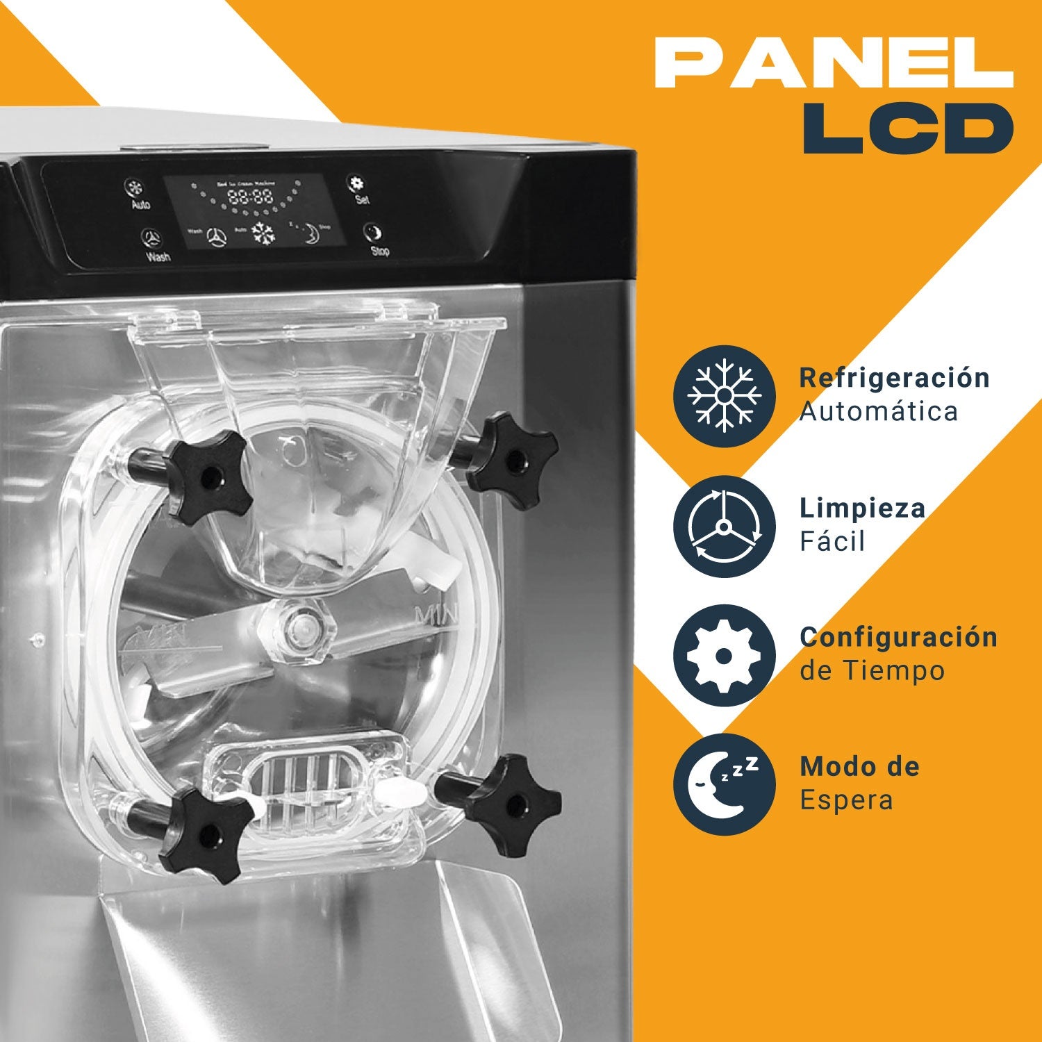 Maquina Helado Nieve Duro Industrial 20l Sobre Mesa 2000w