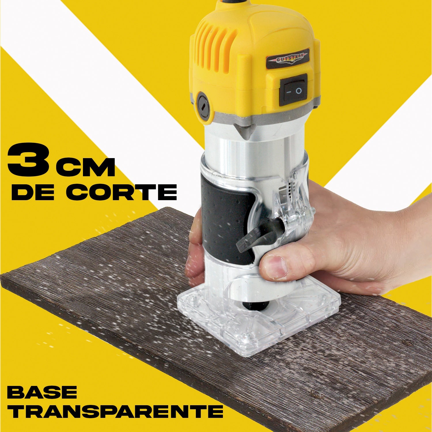 Router Madera + 12 Brocas 110 V 450 W