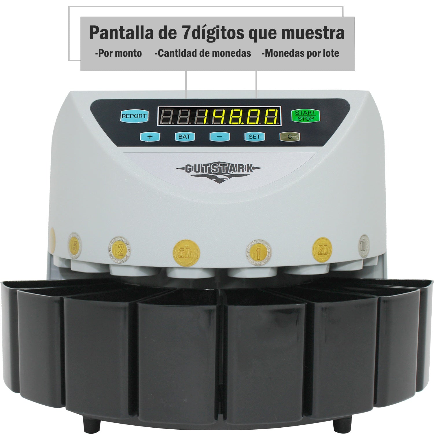 Contadora Maquina Separadora Clasificadora Monedas Digital