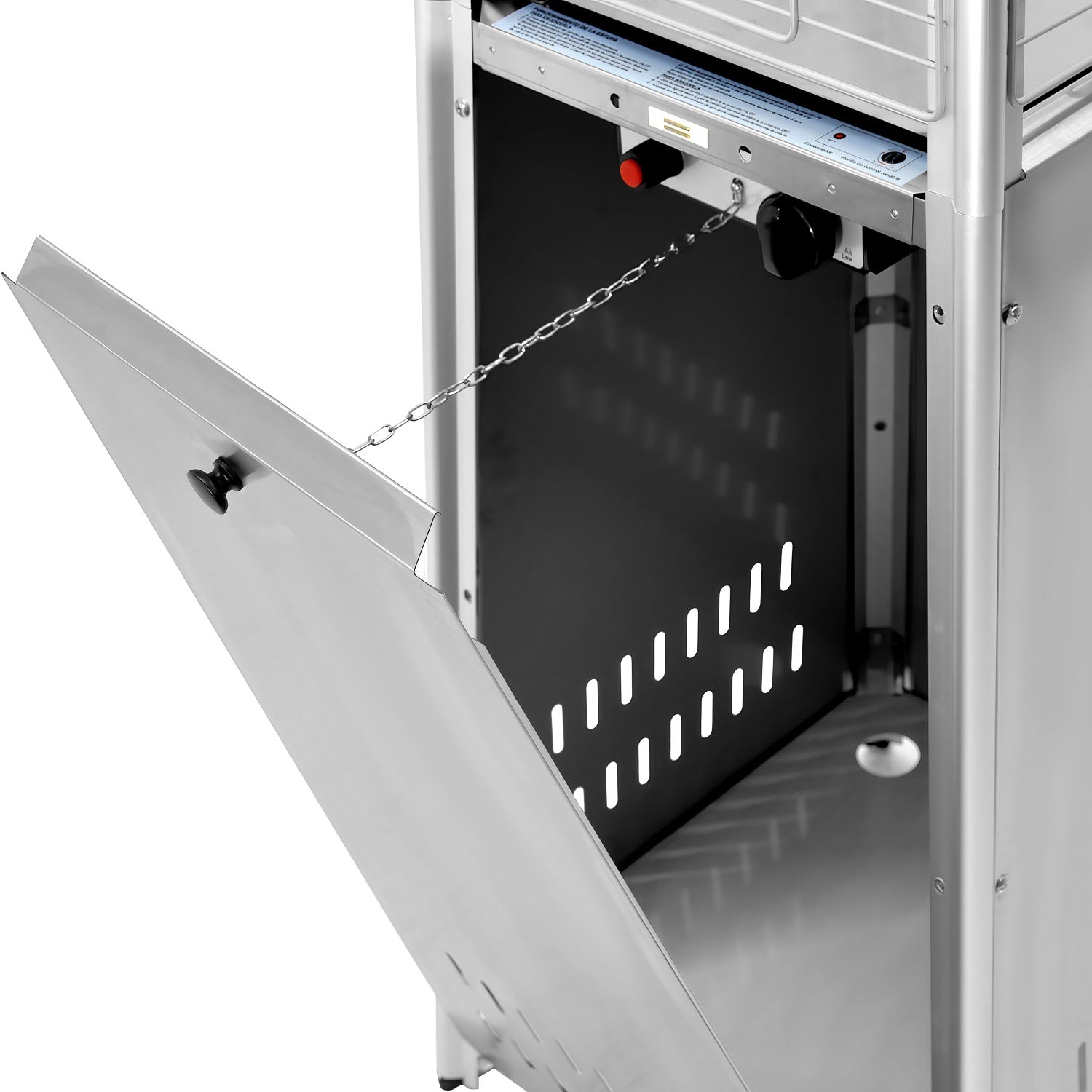 Calefactor Exterior Piramide Calenton Gas Lp Acero Inox 2.2m Color Plata
