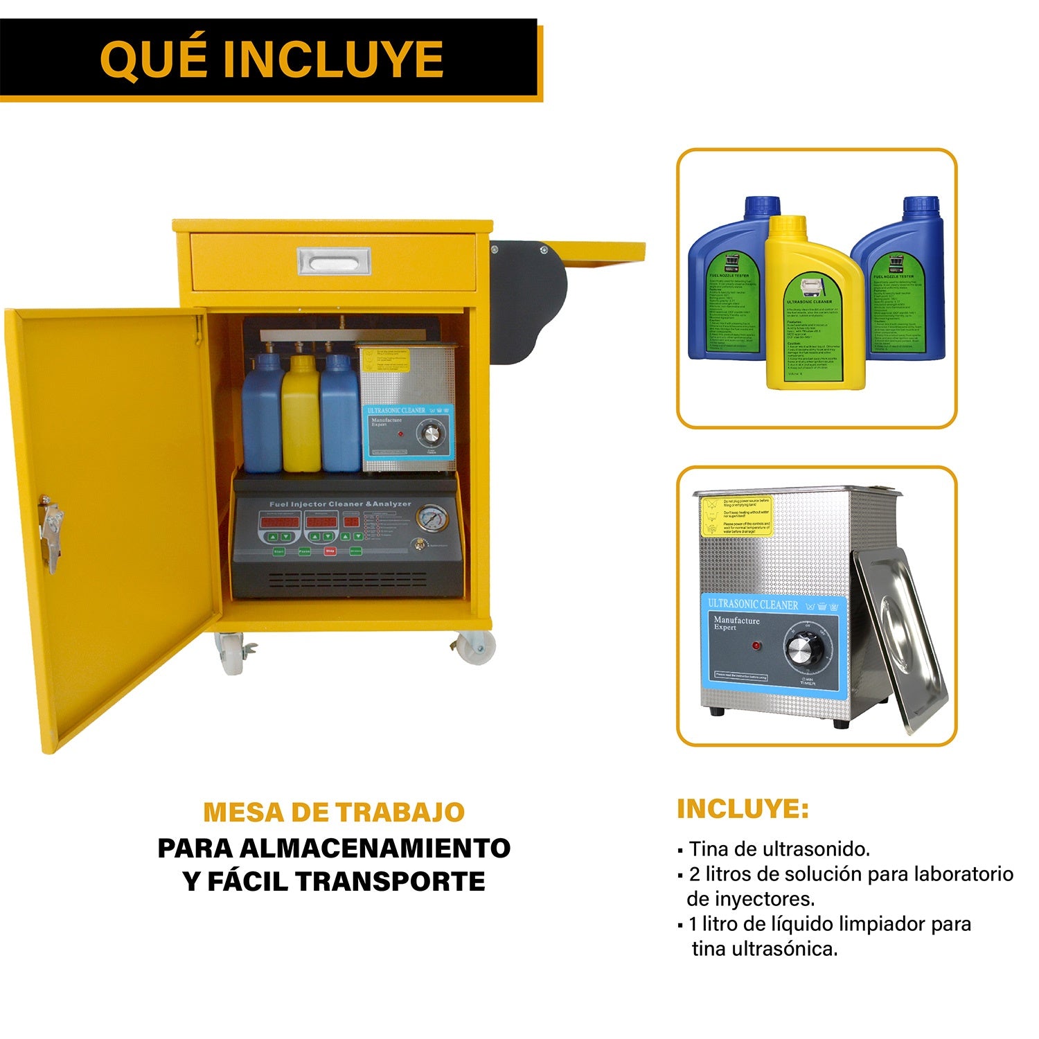 Laboratorio Inyectores 6 Cilindros Tina Ultrasonica Limpieza