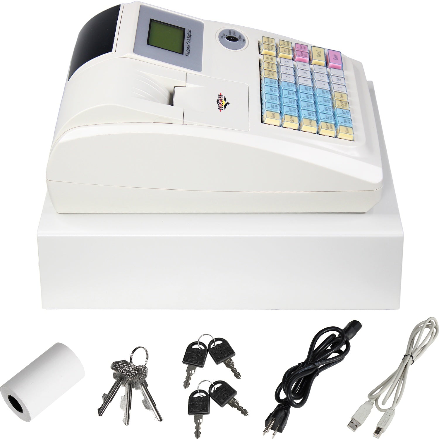 Caja Registradora Con Cerradura Ticket 4 Denominaciones