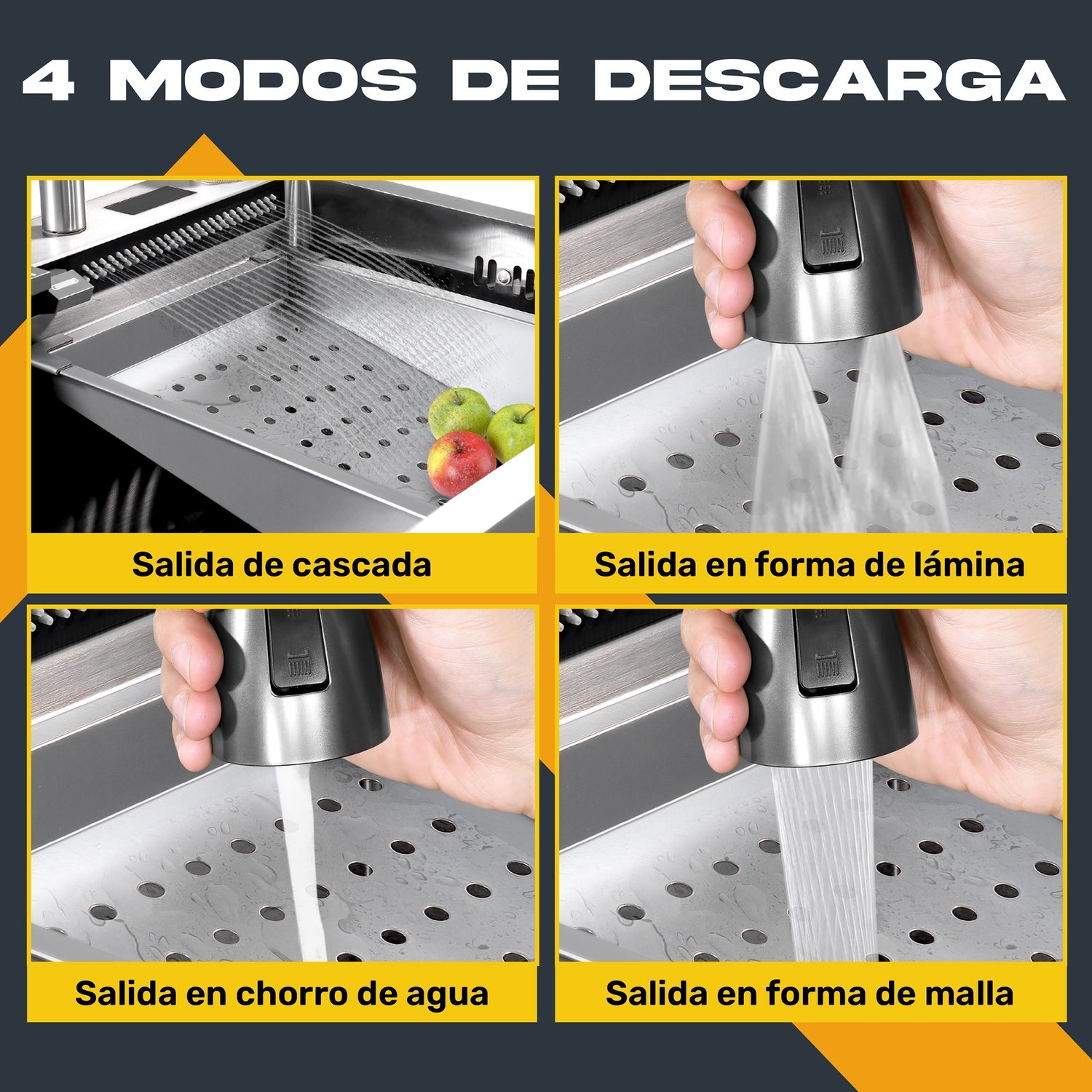 Tarja Fregadero Cocina Accesorios Premium 68x44.5x24.5cm