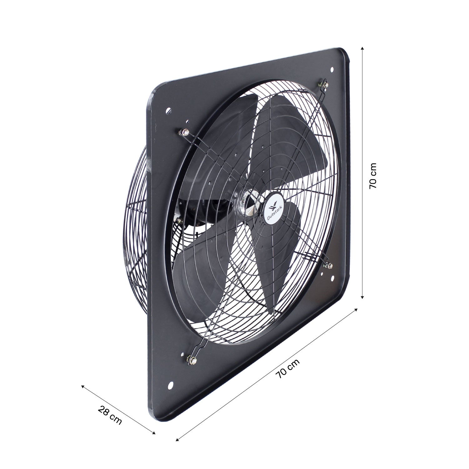 Extractor De Aire Industrial 24" Flujo de aire 9500m3/h 460w 4 Aspas 150RPM