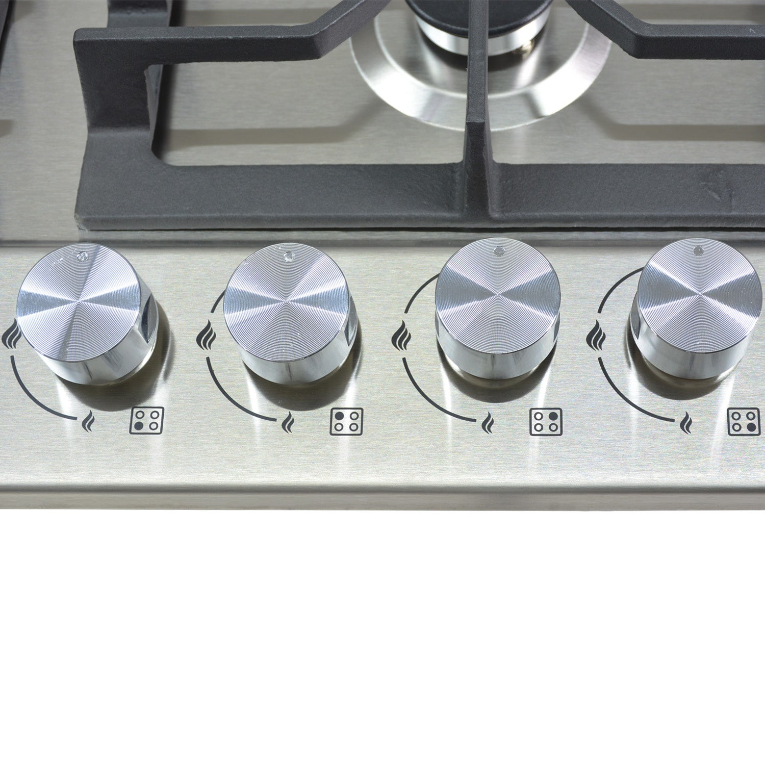 Parrilla A Gas Lp Y Natural 4 Quemadores 58.5 X 51 X 11 Cm