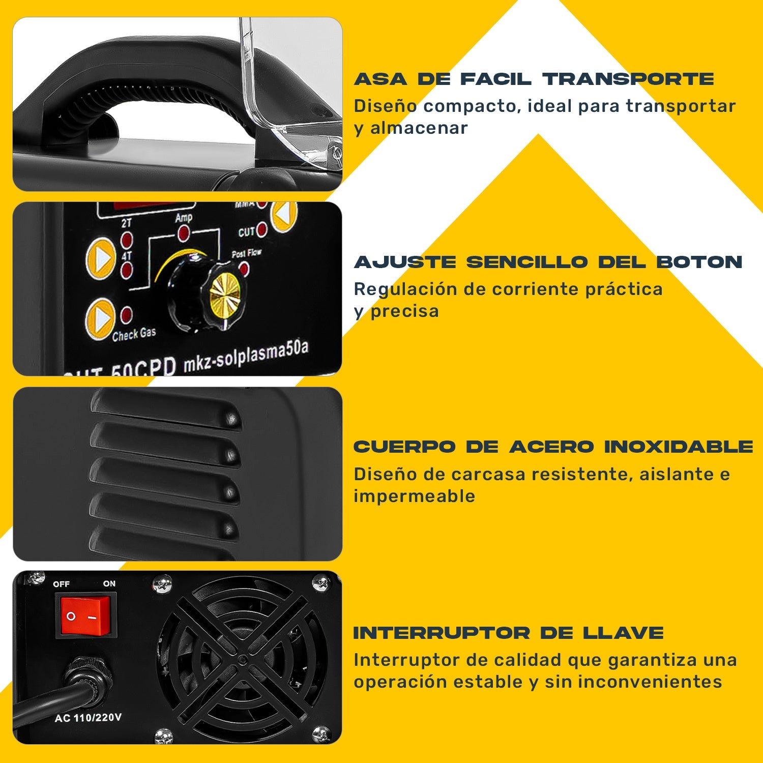 Cortadora Soldadora Plasma 50amp Mma Igbt Inverter 110v-220v