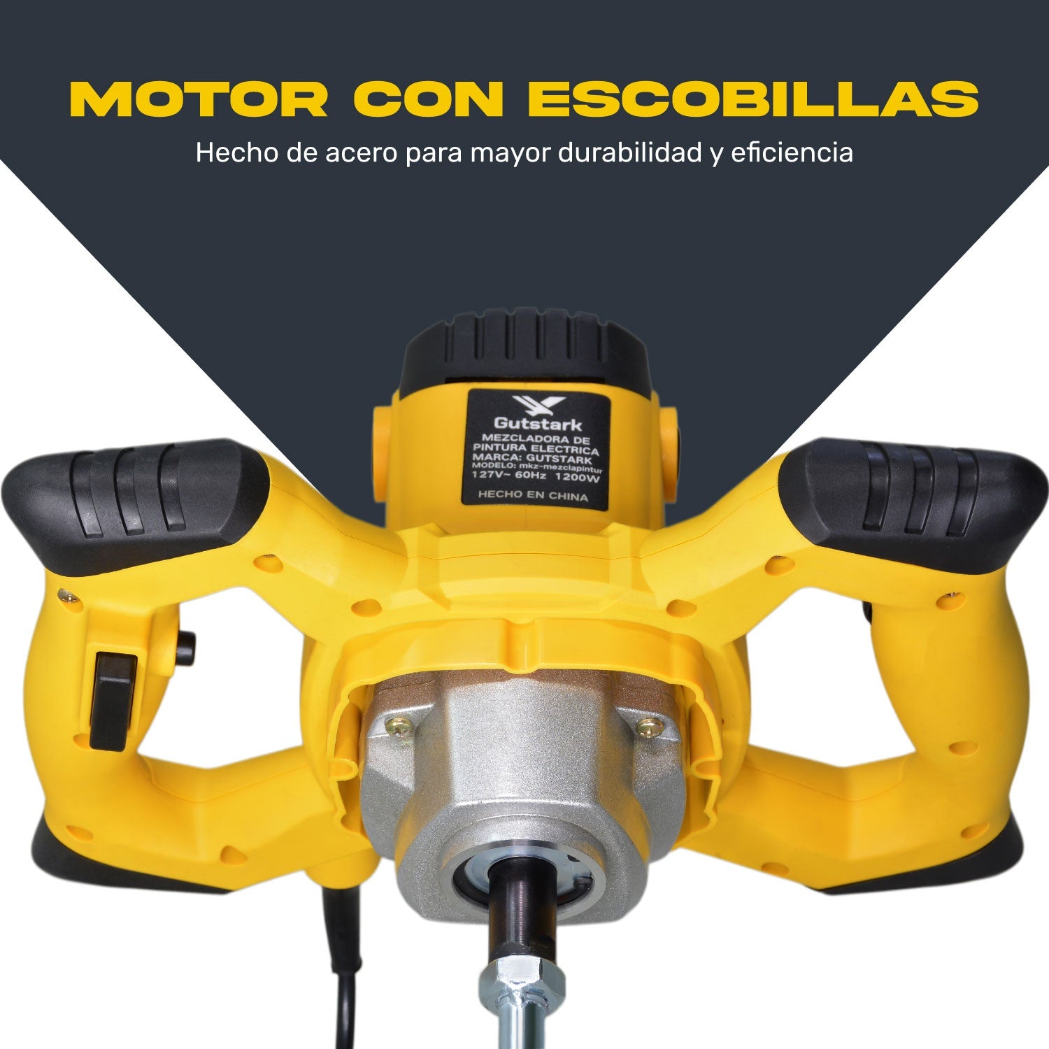 Mezcladora Electrica Para Pintura Resina Mortero Cemento