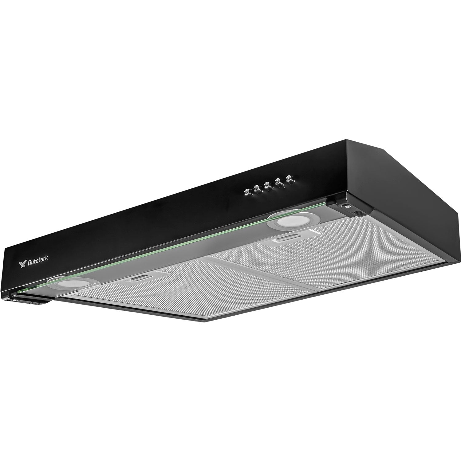 Campana Extractora Negra Cocina 60 Cm Gabinete Acero Inox