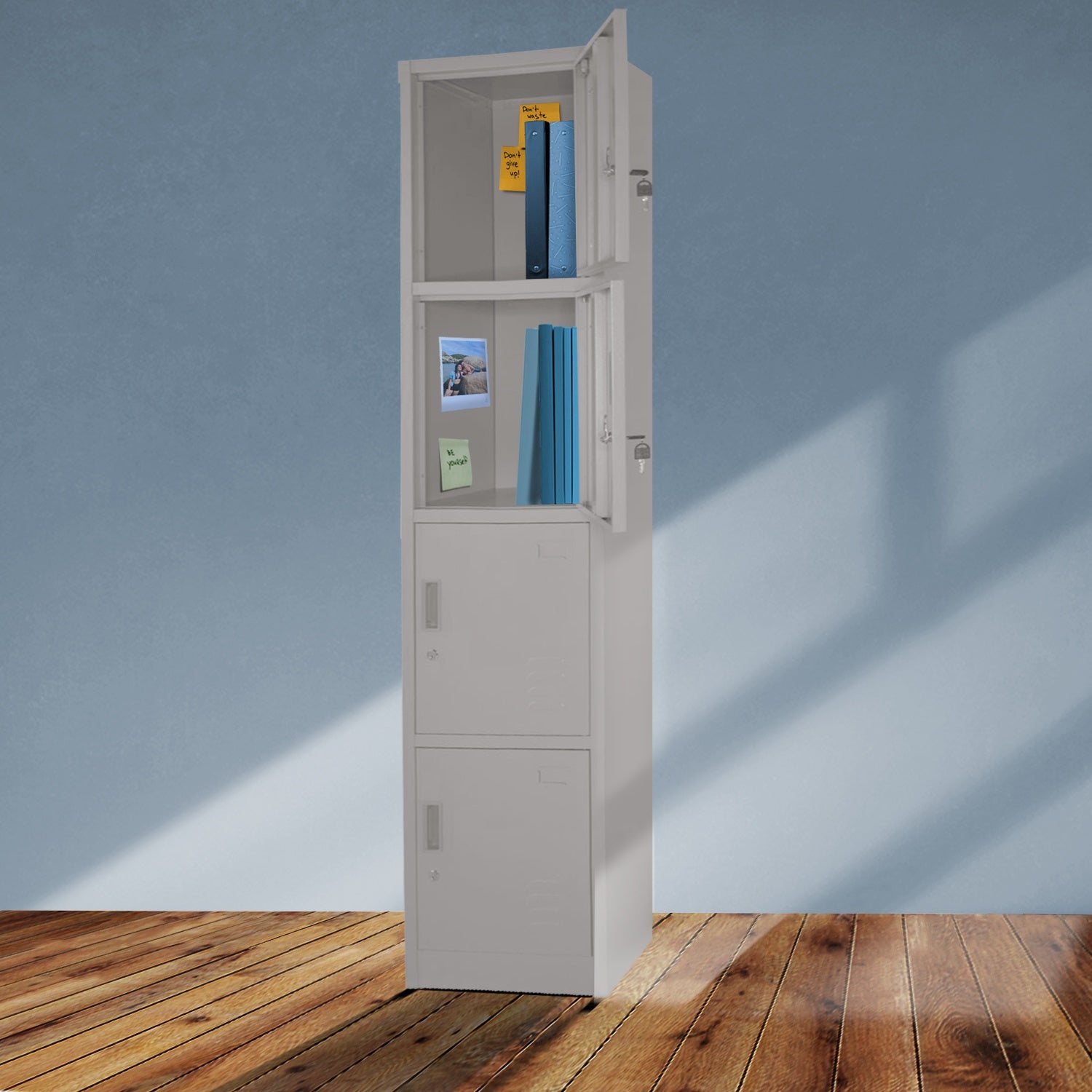 Locker Metalico 1 a 4 Puertas Casilleros Chapa 38.5x34x180cm