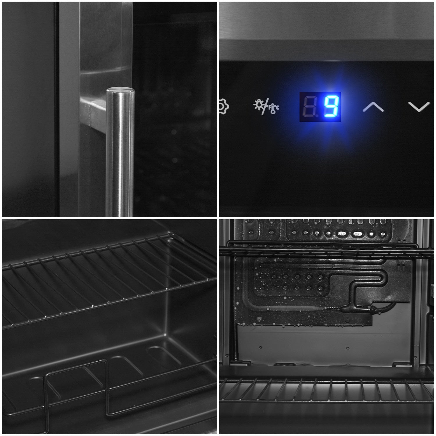 Frigobar 2.4pies Refigerador Digital Tactil Luz Led 85 Latas