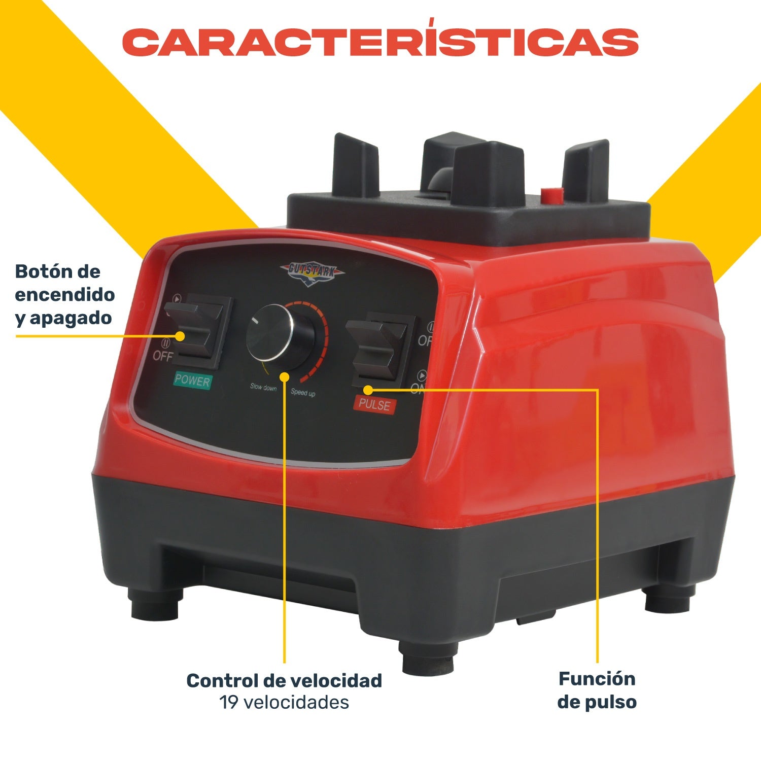 Licuadora Profesional 1500w 2.2l Blender Industrial 6 Aspas