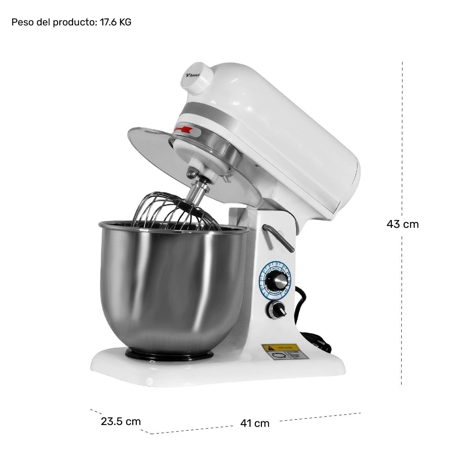 Batidora Pedestal 3 En 1 Industrial 7 Litros 650rpm 300w