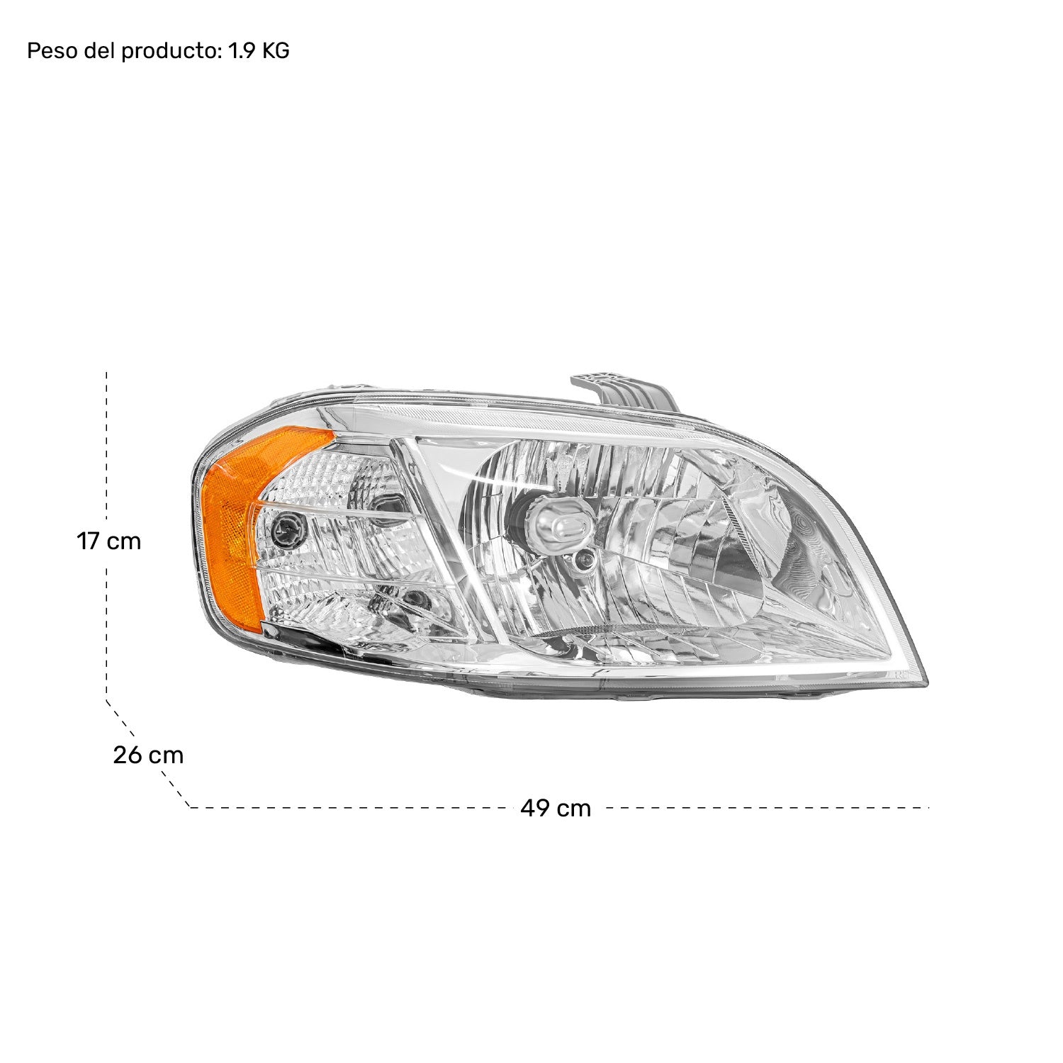Par Faros Aveo Universal Modelo 2007 2008 2009 2010 2011