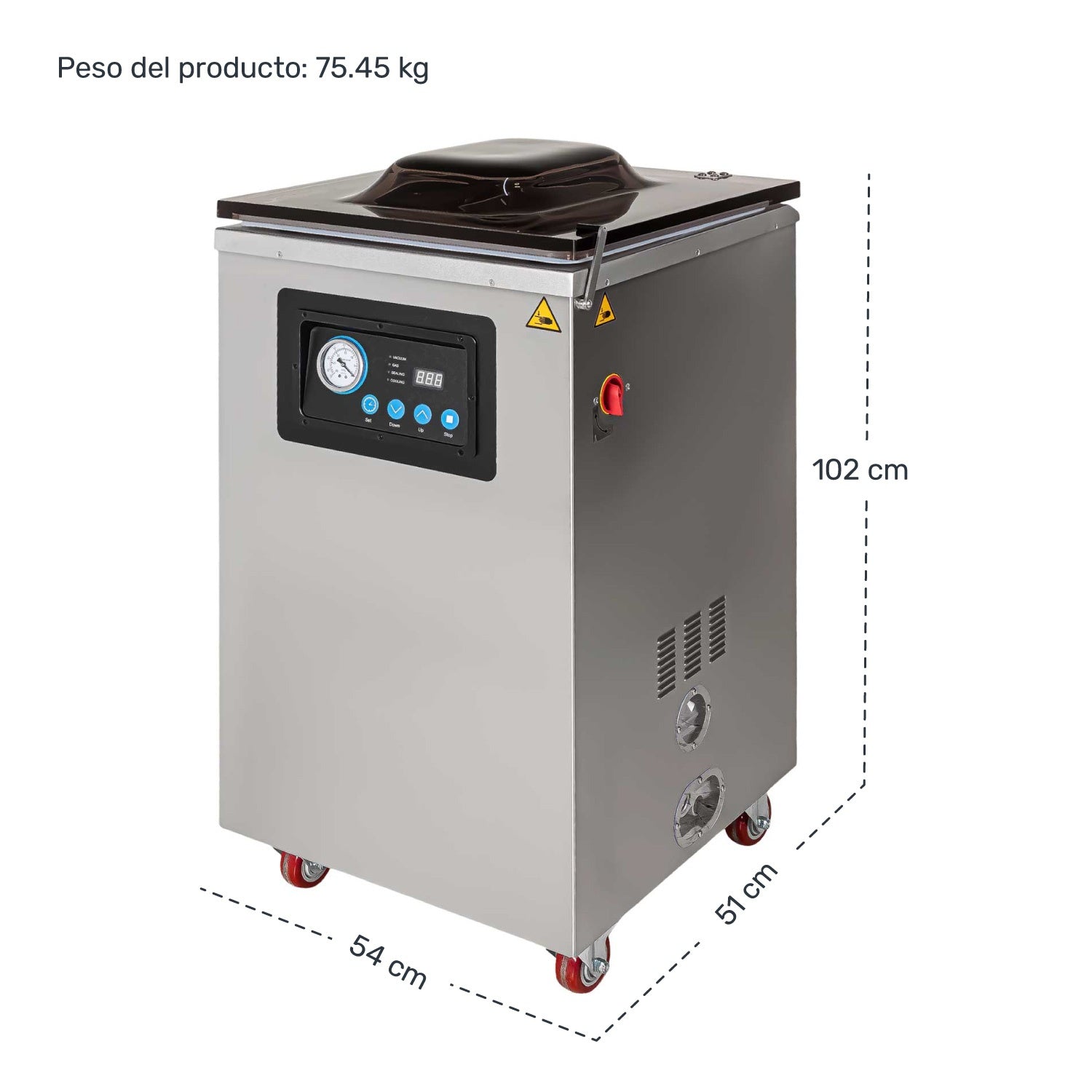 Empacadora Industrial Doble Selladora Alto Vacio 40cm