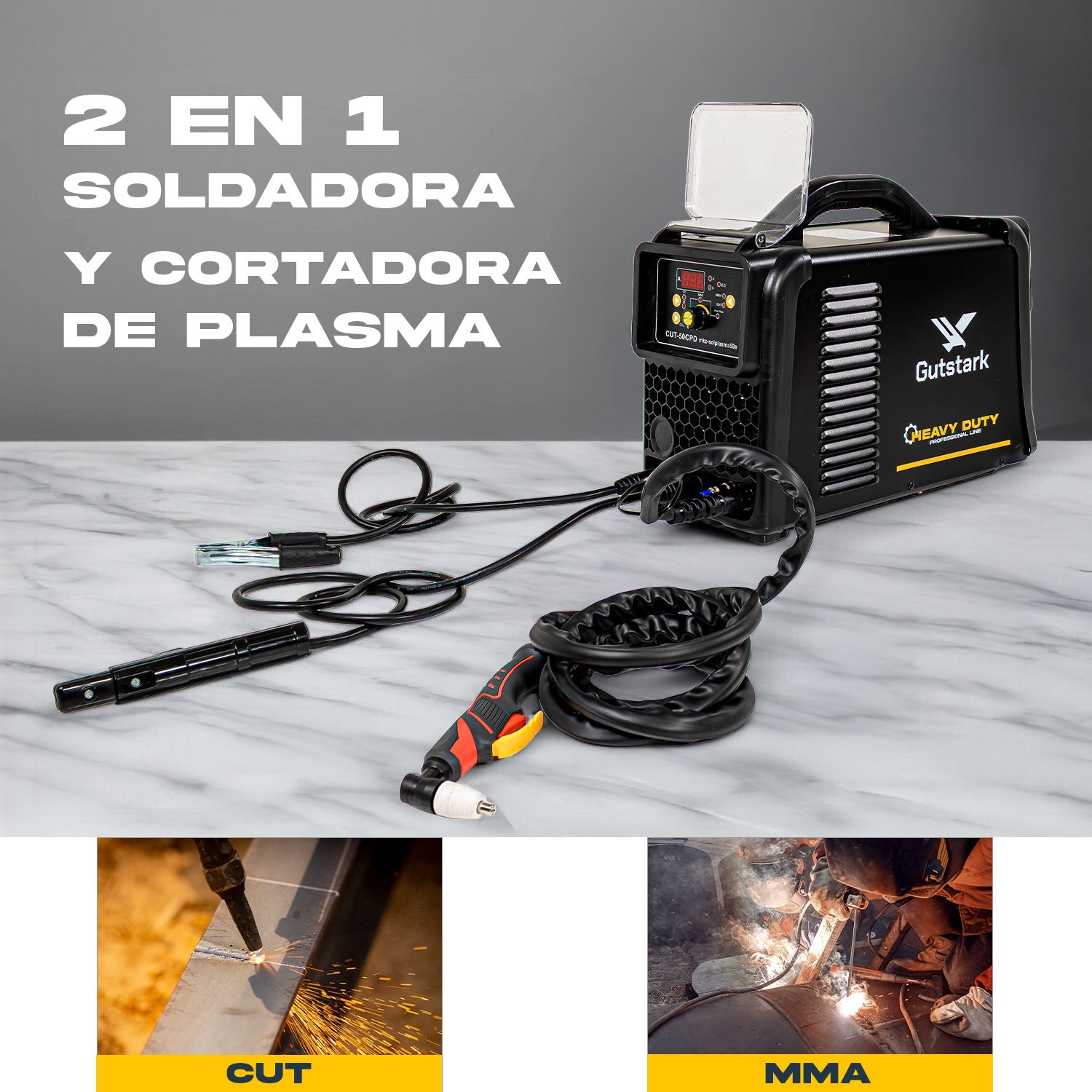 Cortadora Soldadora Plasma 50amp Mma Igbt Inverter 110v-220v