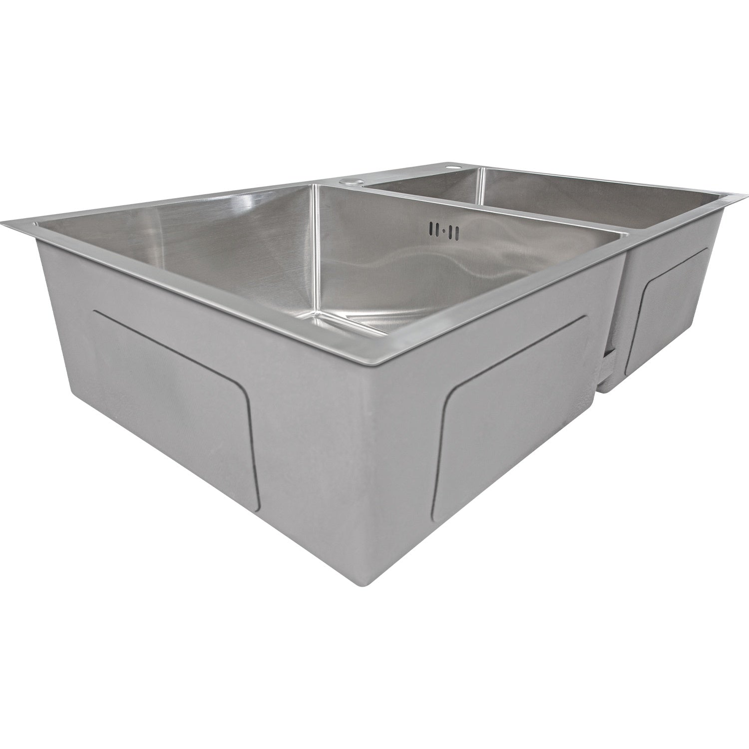 Fregadero Tarja Acero Inox 2 Tinas Anti-ruido + Escurridor