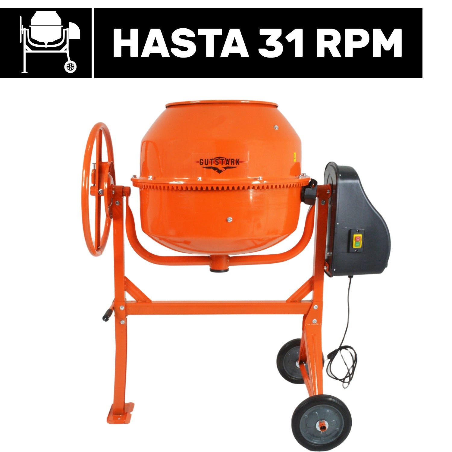 Revolvedora De Concreto Electrica 1/2 Saco 160 L 1 Hp