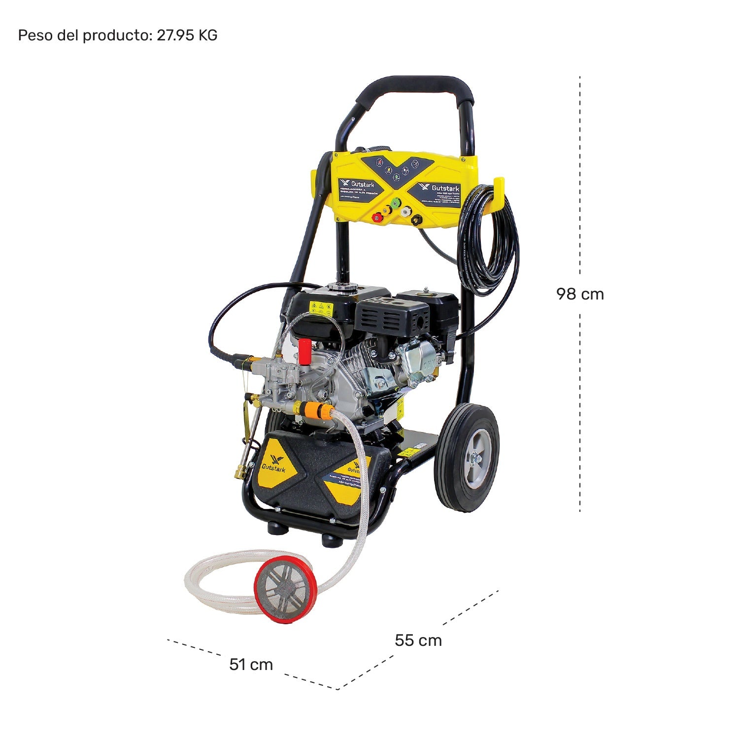 Hidrolavadora Industrial Motor A Gasolina 2200 Psi 7 Hp