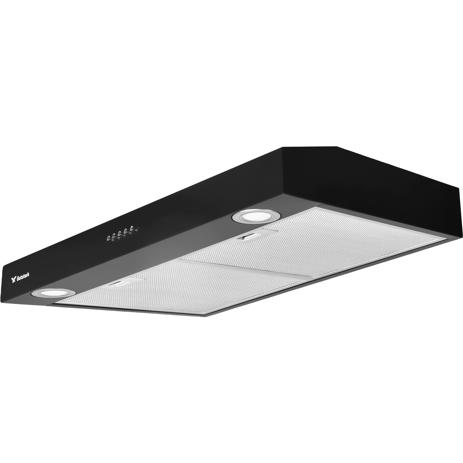 Campana Extractora Negra Cocina 76 Cm Gabinete Acero Inox