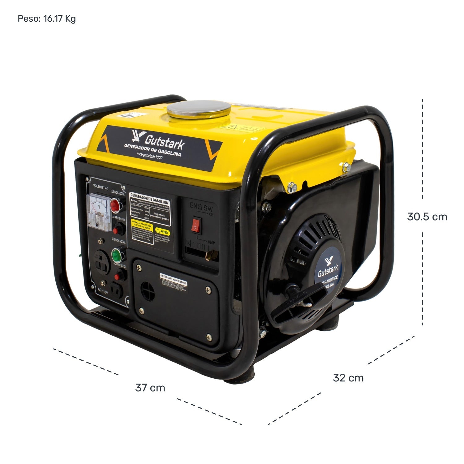 Generador Corriente Electrica 1000w Gasolina Monofasico 4.2l