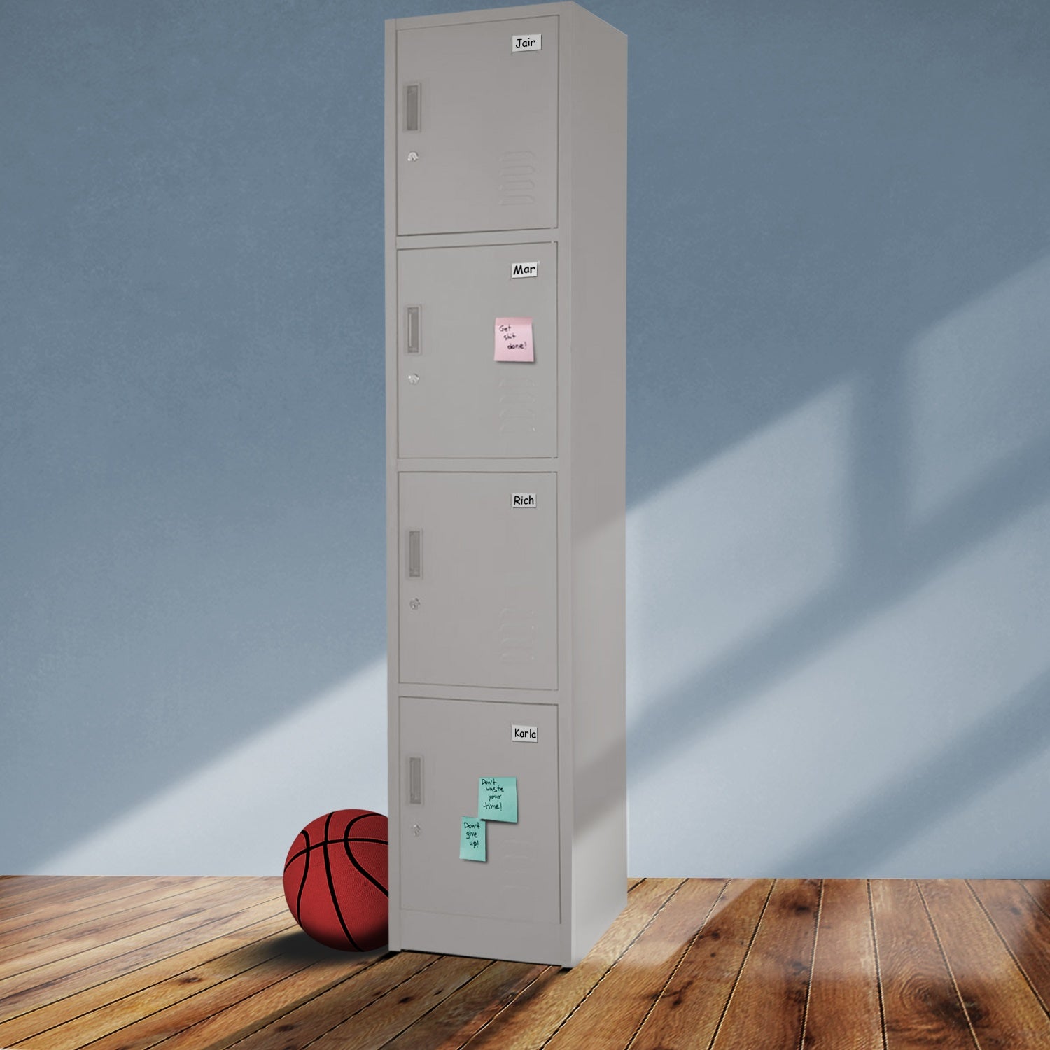 Locker Metalico 1 a 4 Puertas Casilleros Chapa 38.5x34x180cm